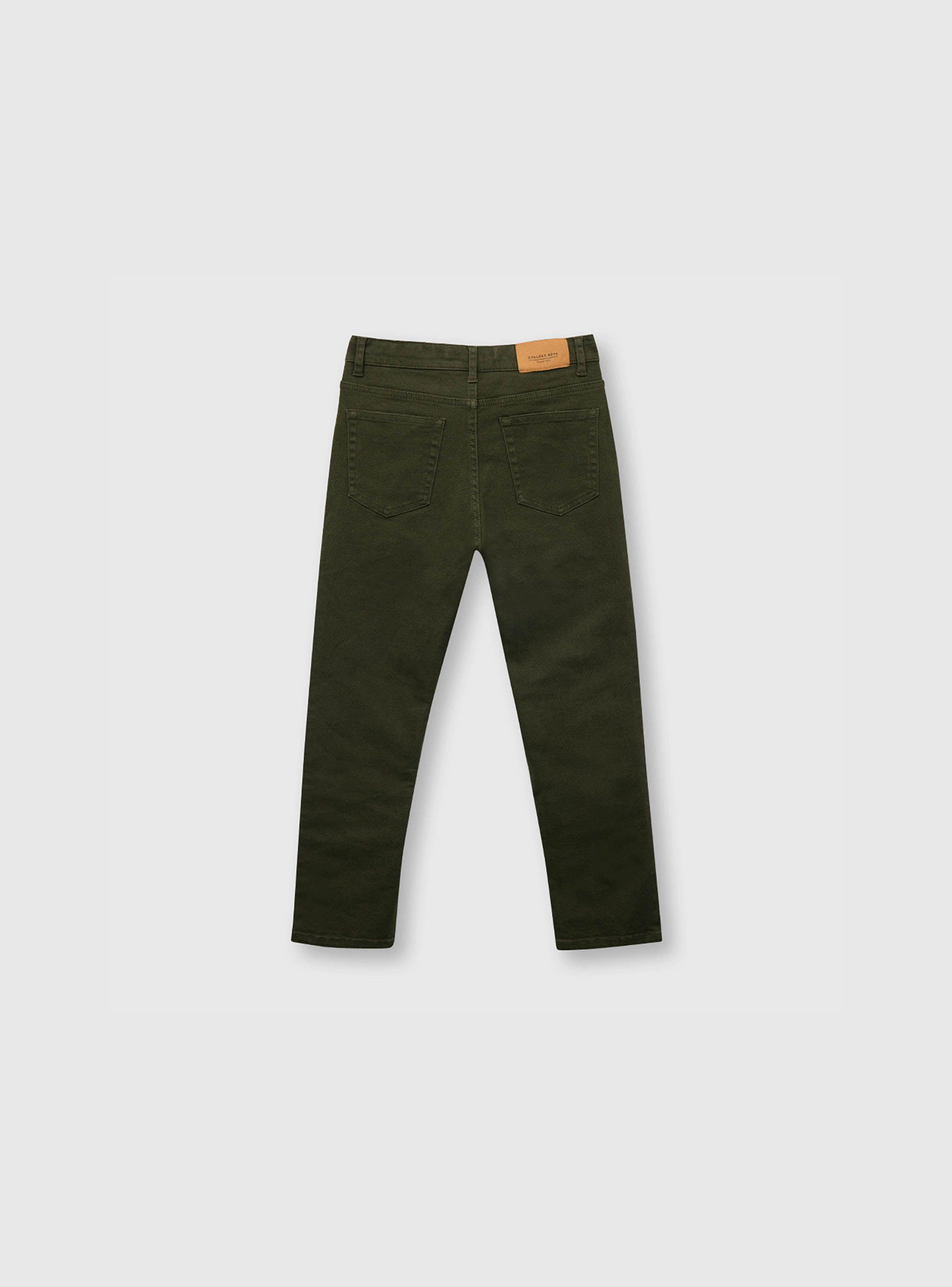 Jeans Niño Verde Olivo (2 A 12 Años) Colloky-1