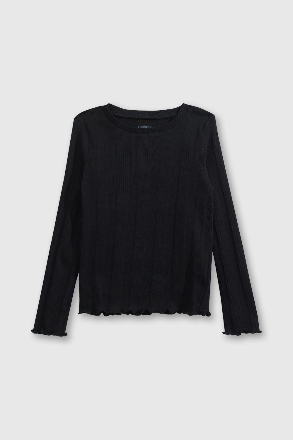 Polera Básica Negra-0