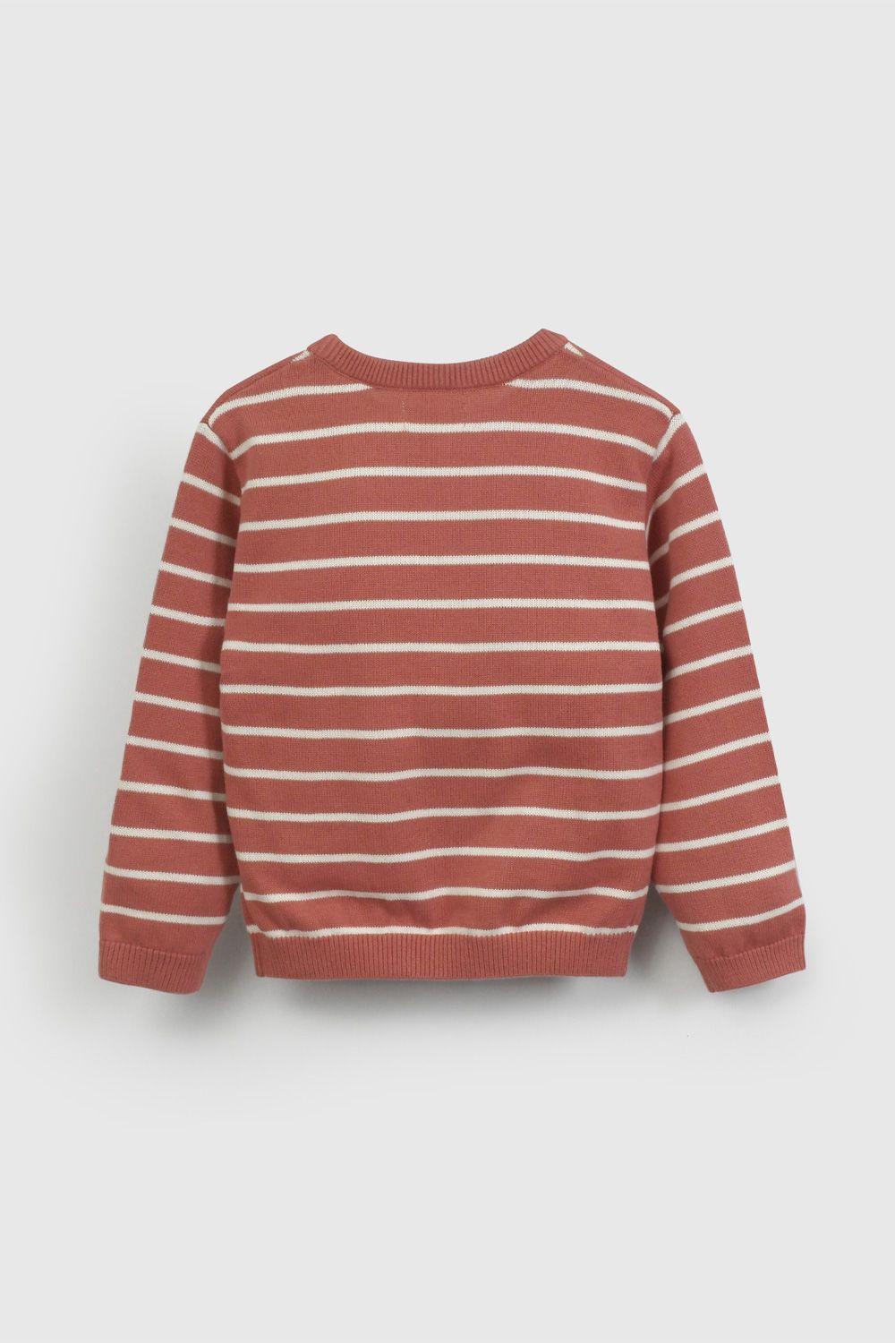 Sweater Rojo Rayado De Niño SWLA0536V26-1