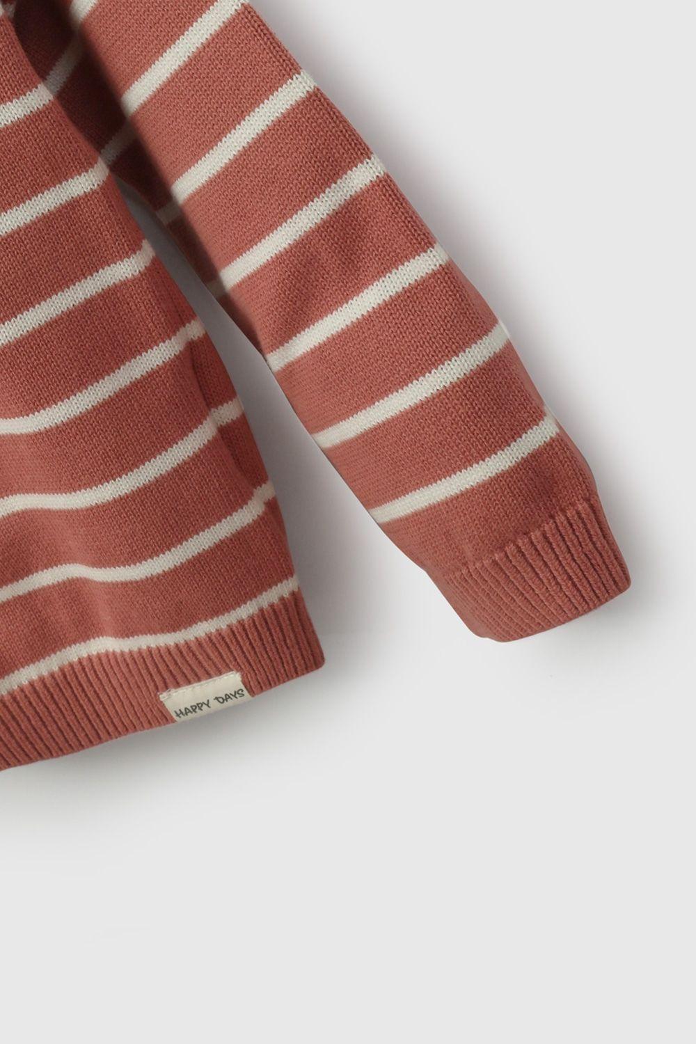 Sweater Rojo Rayado De Niño SWLA0536V26-2