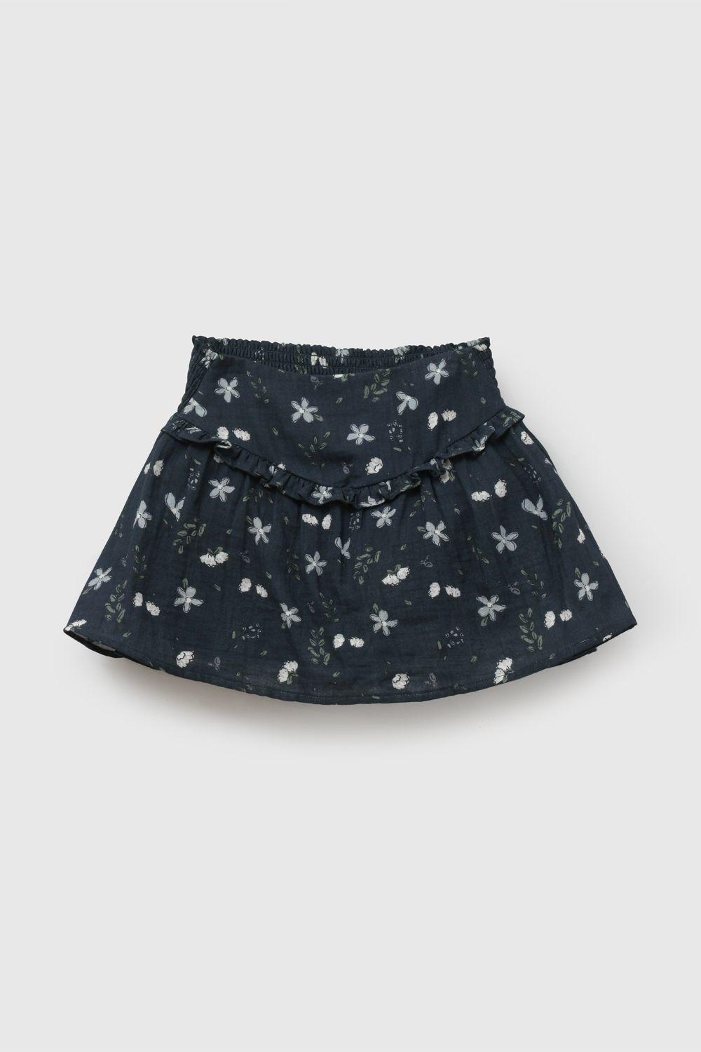 Falda Celeste Niña 7552 Colloky-0