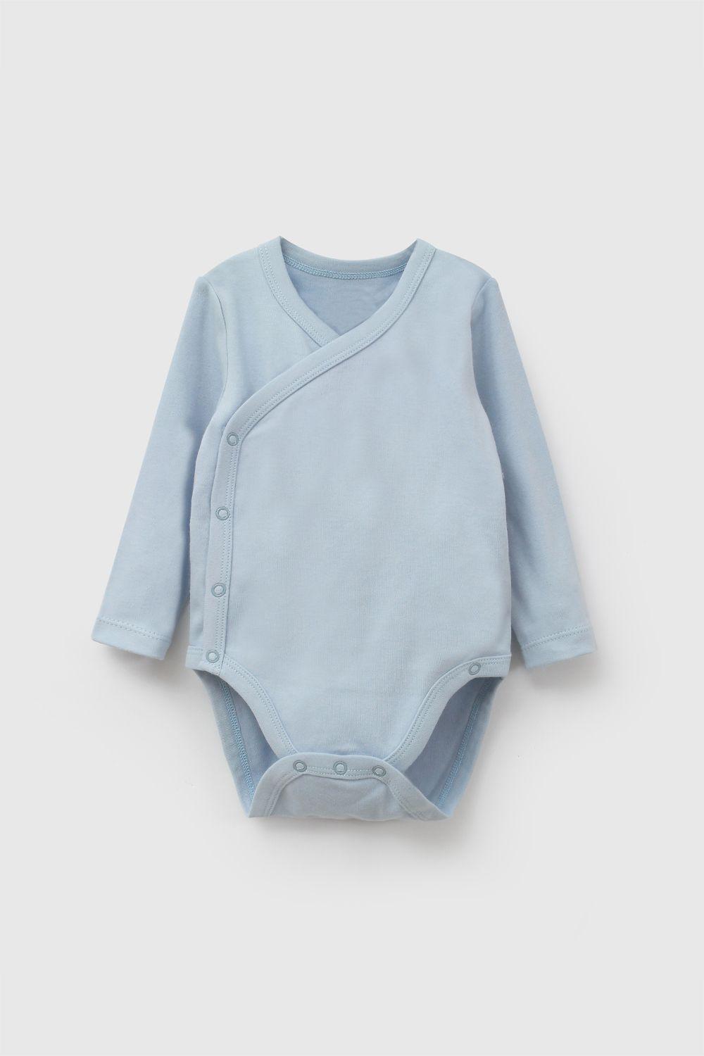 Pack 3 Body Algodón Azul Niño 0M a 18/24M Colloky-4