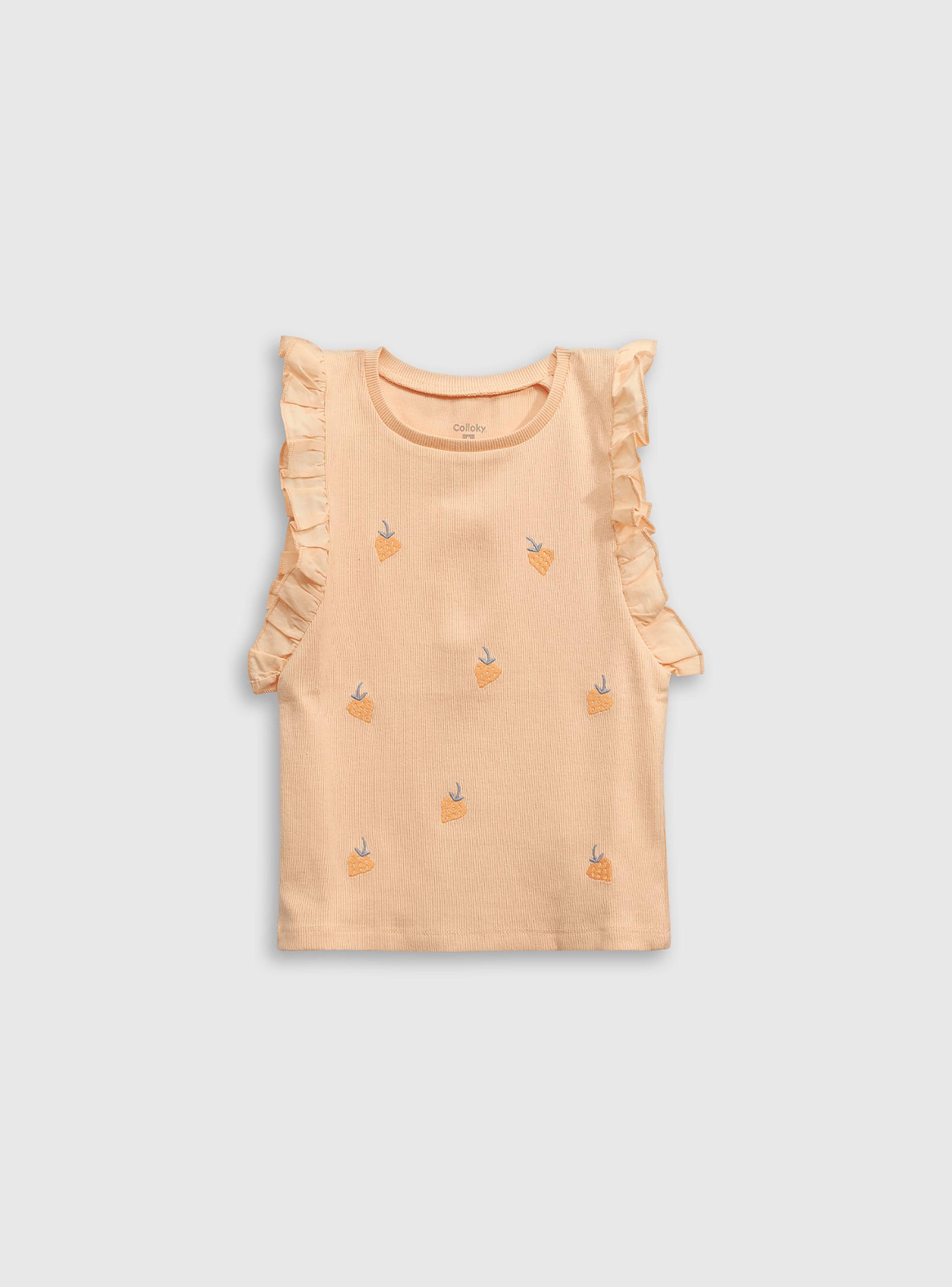 Polera Niña Naranjo 54854 Colloky-0