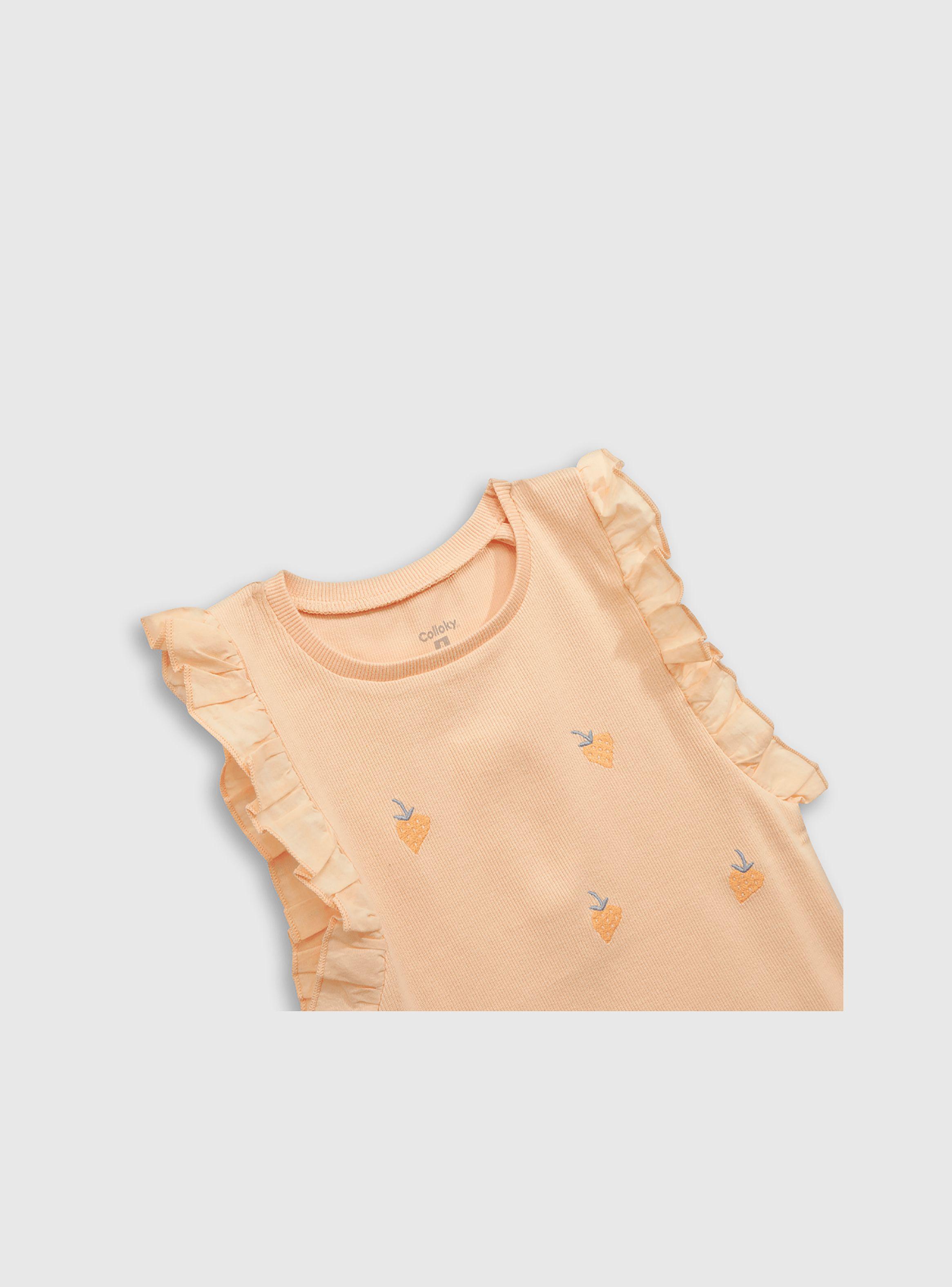 Polera Niña Naranjo 54854 Colloky-2