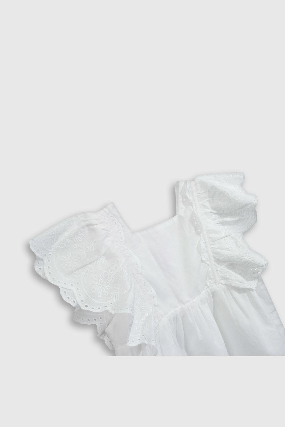 Vestido Colección Niña Blanco VEVL1210V25-2