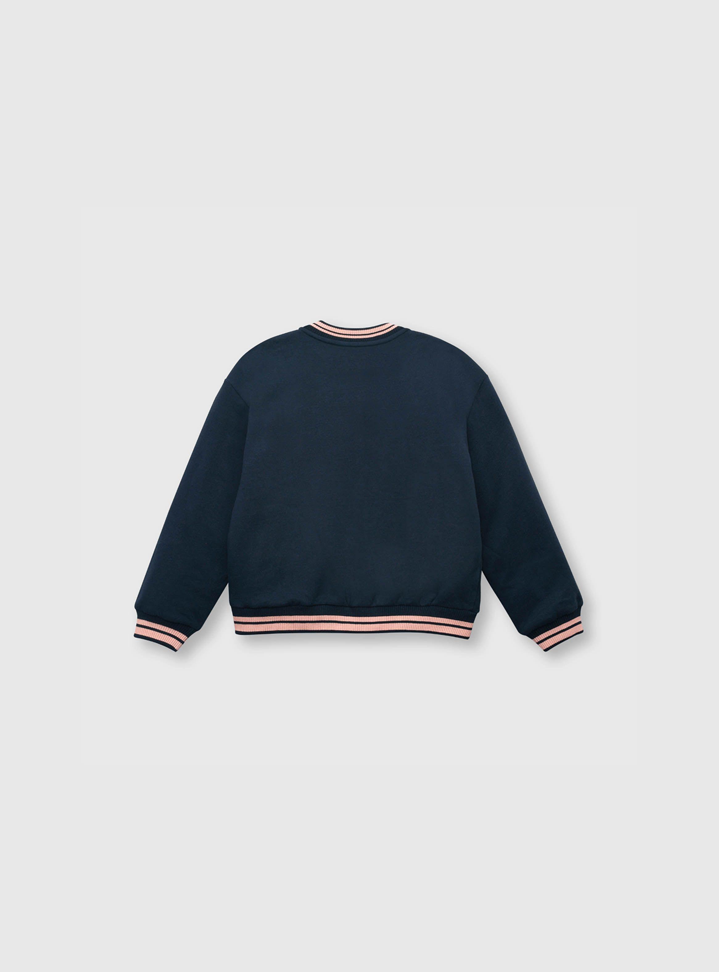 Polerón De Niña College Azul (2 A 12 Años) Colloky-1