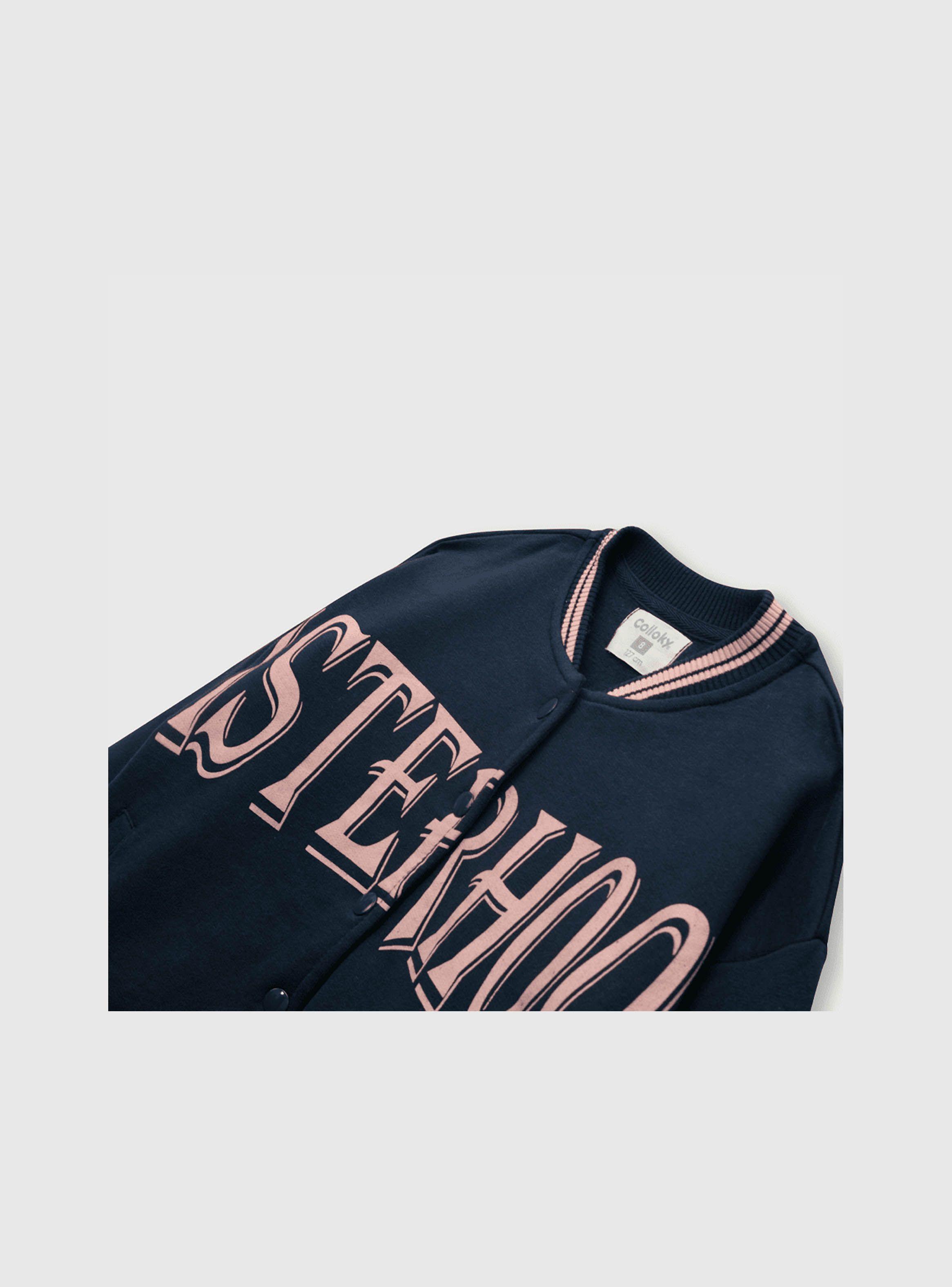 Polerón De Niña College Azul (2 A 12 Años) Colloky-2