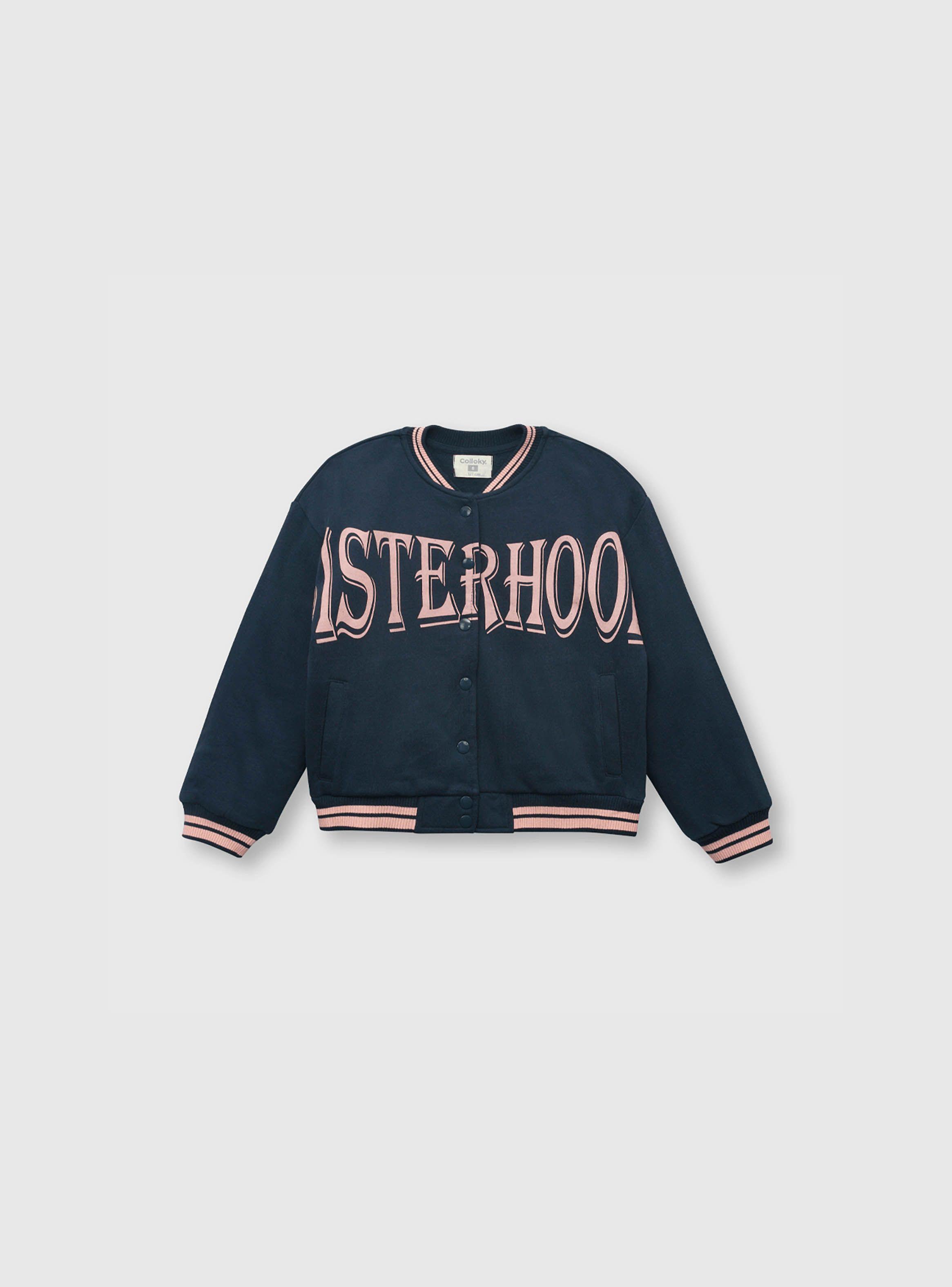 Polerón De Niña College Azul (2 A 12 Años) Colloky-0