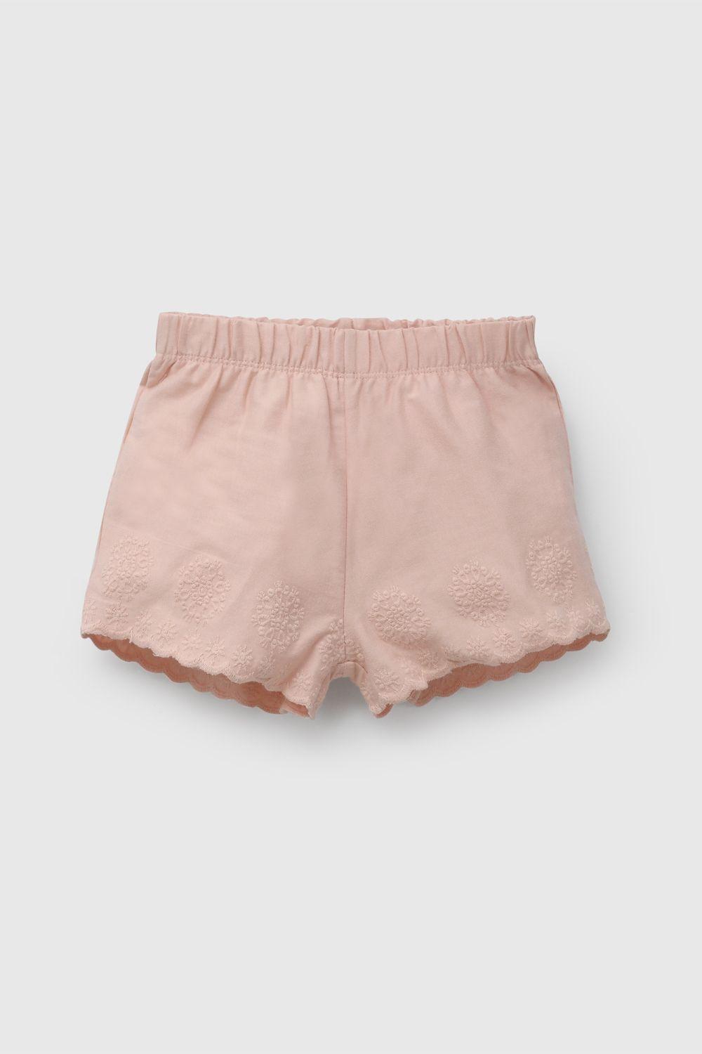 Conjunto Rosado Short Y Polera De Niña COJE0230V26-2