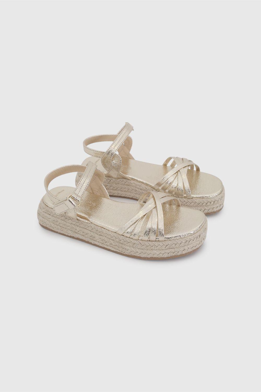 Alpargata Dorada Niña 53380224V26-0