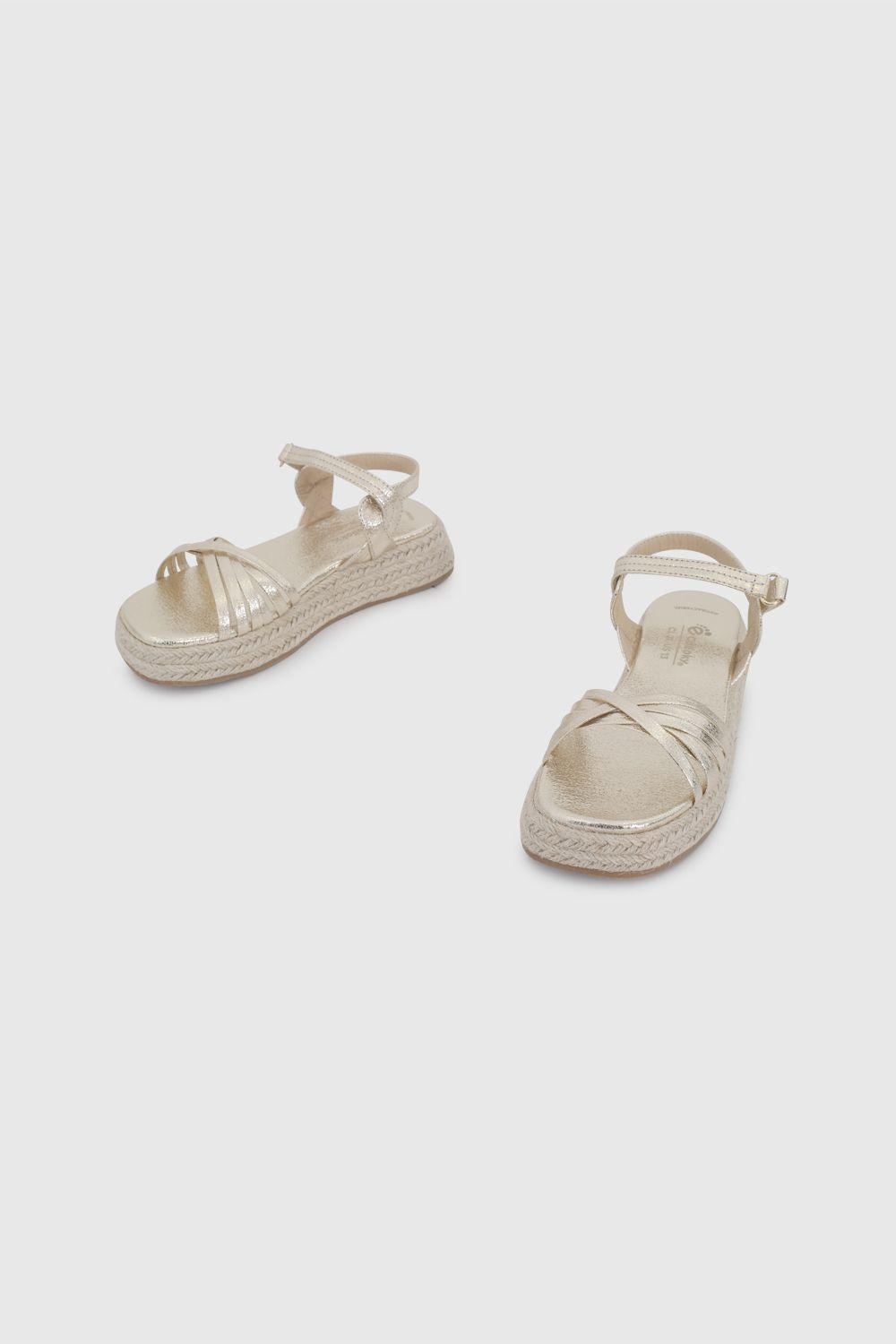 Alpargata Dorada Niña 53380224V26-3