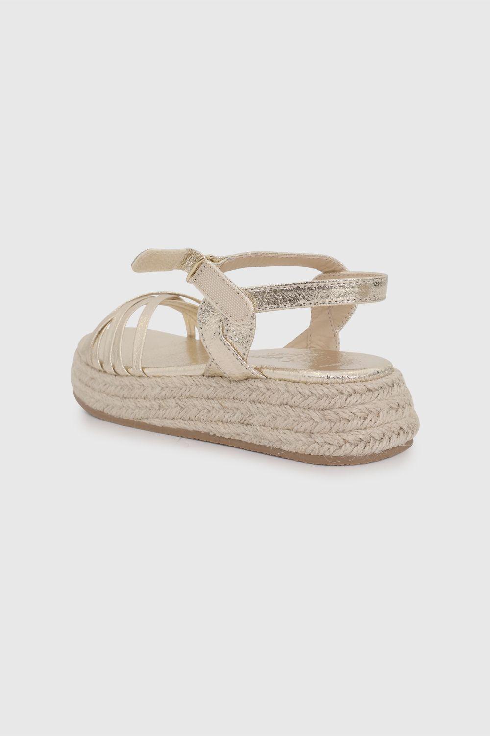 Alpargata Dorada Niña 53380224V26-5
