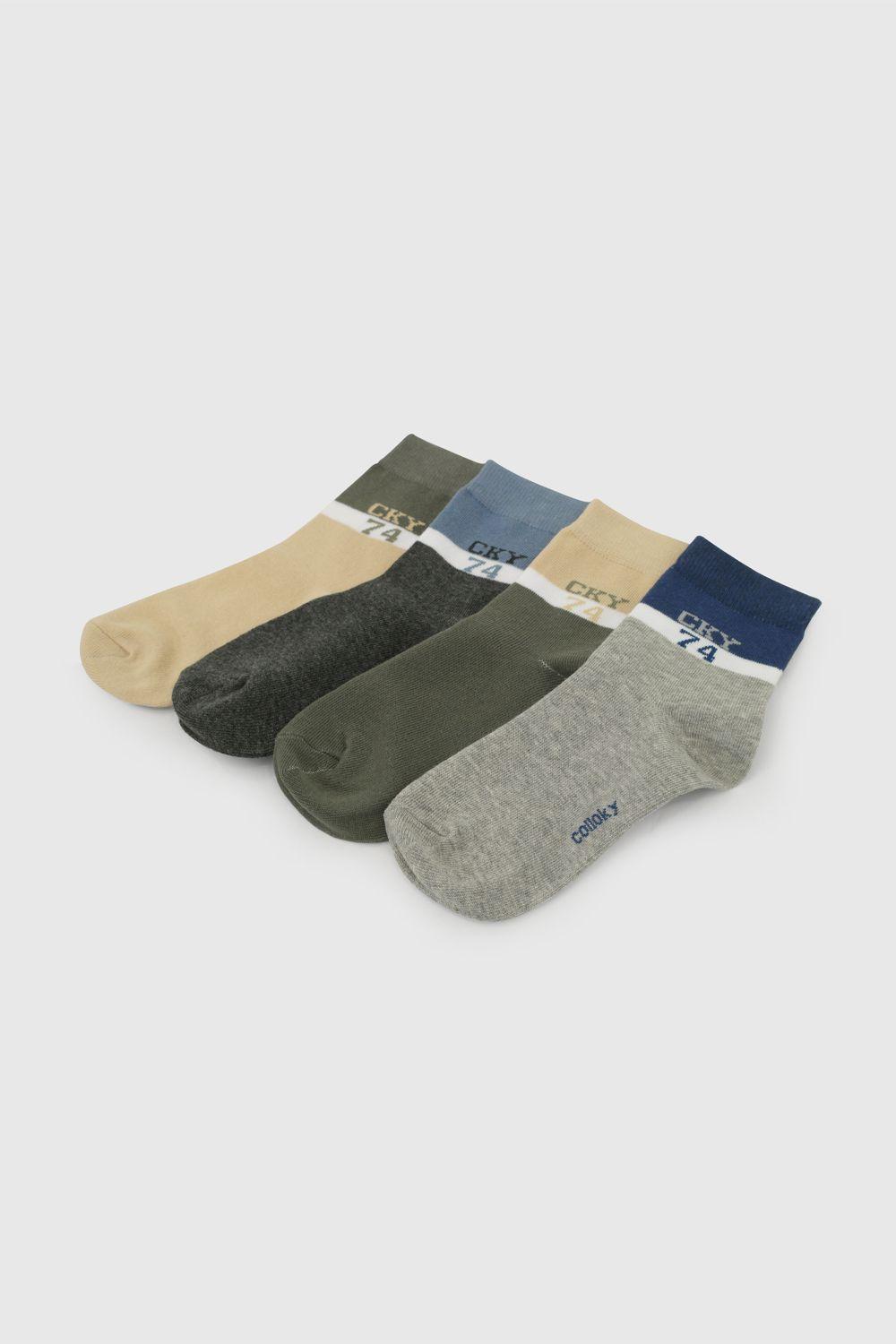 Calcetin 3/4 Niño Gris 7341 Colloky-2