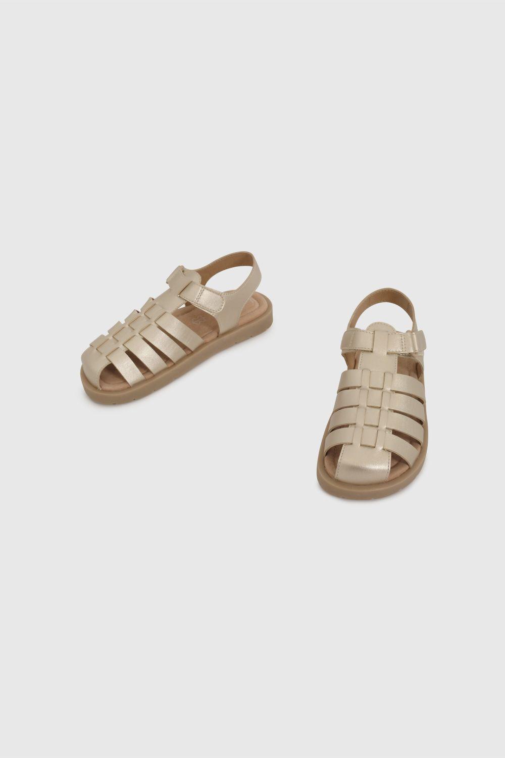 Sandalia Cangrejera Dorada 53120224V26-3