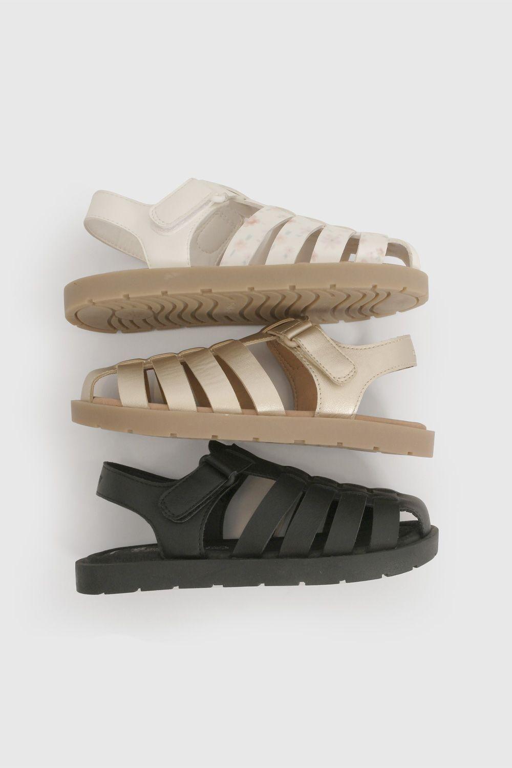 Sandalia Cangrejera Dorada 53120224V26-6