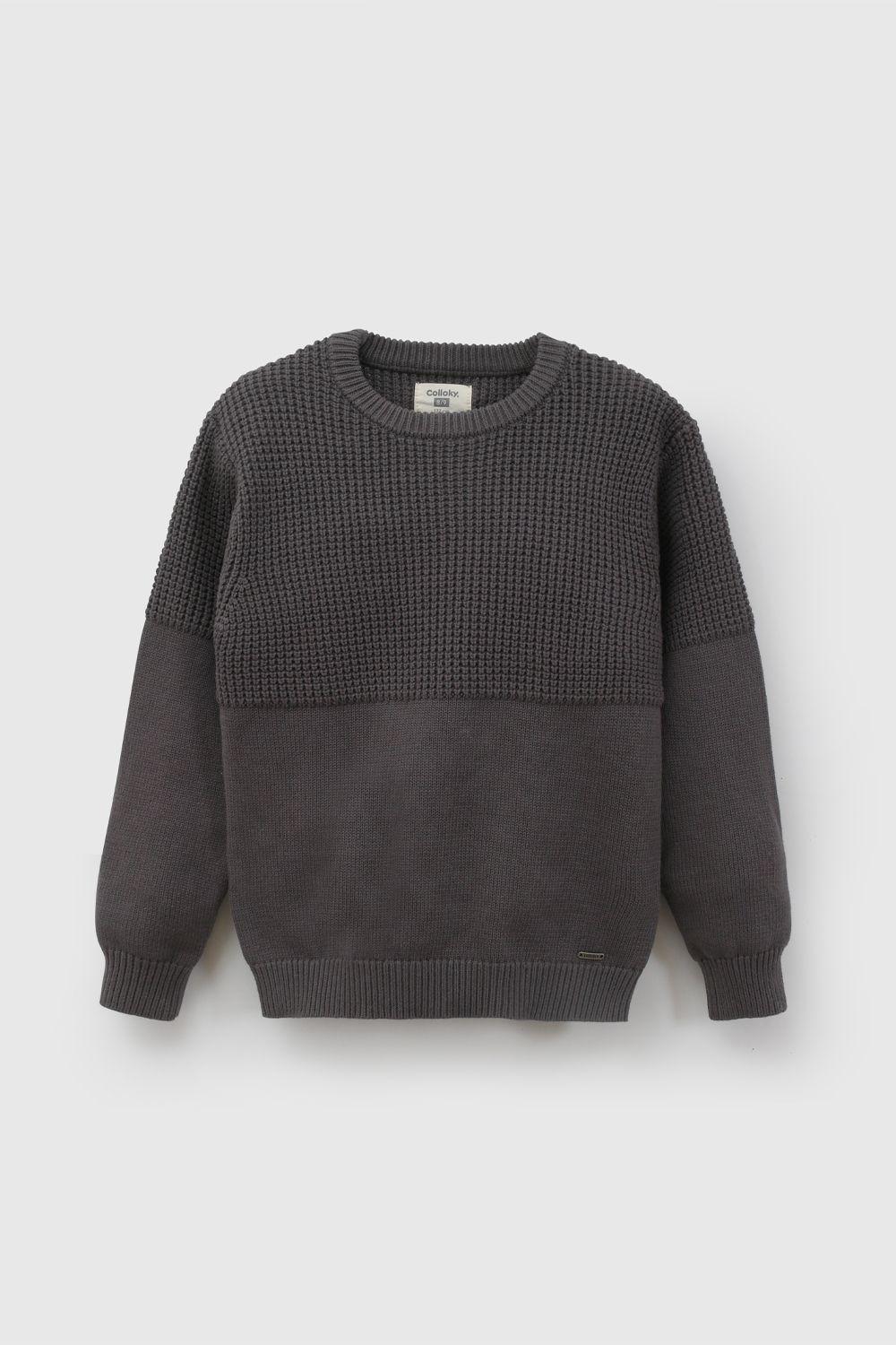 Sweater Gris Niño 7590 Colloky-0