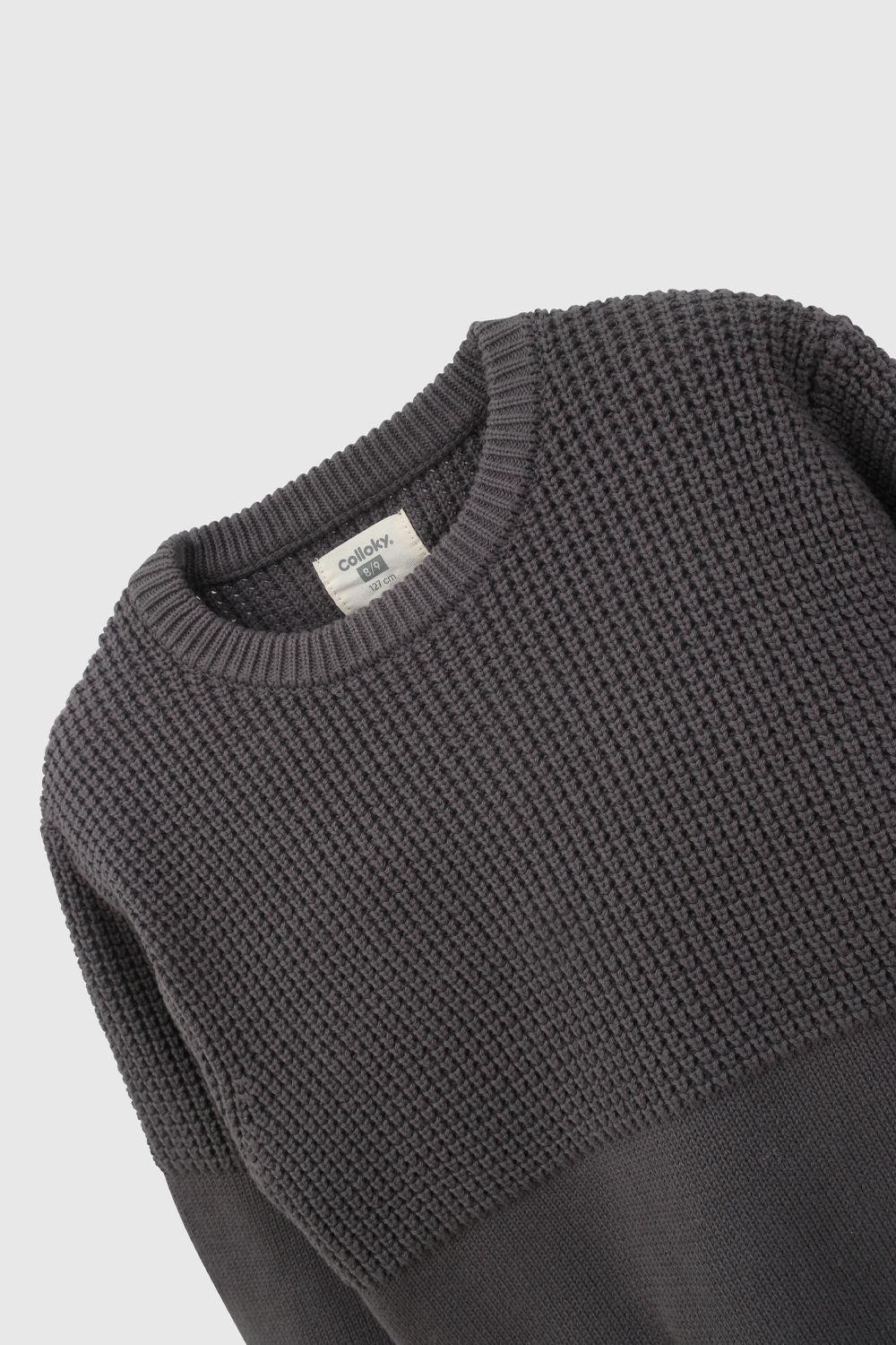 Sweater Gris Niño 7590 Colloky-2