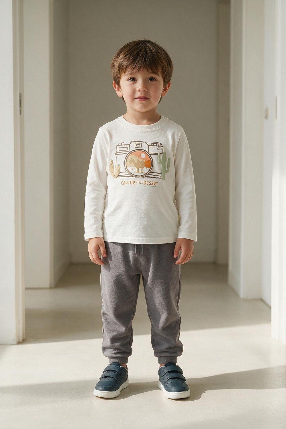 Pantalon Buzo Grafito Niño 6-9M a 4-5A Colloky-1