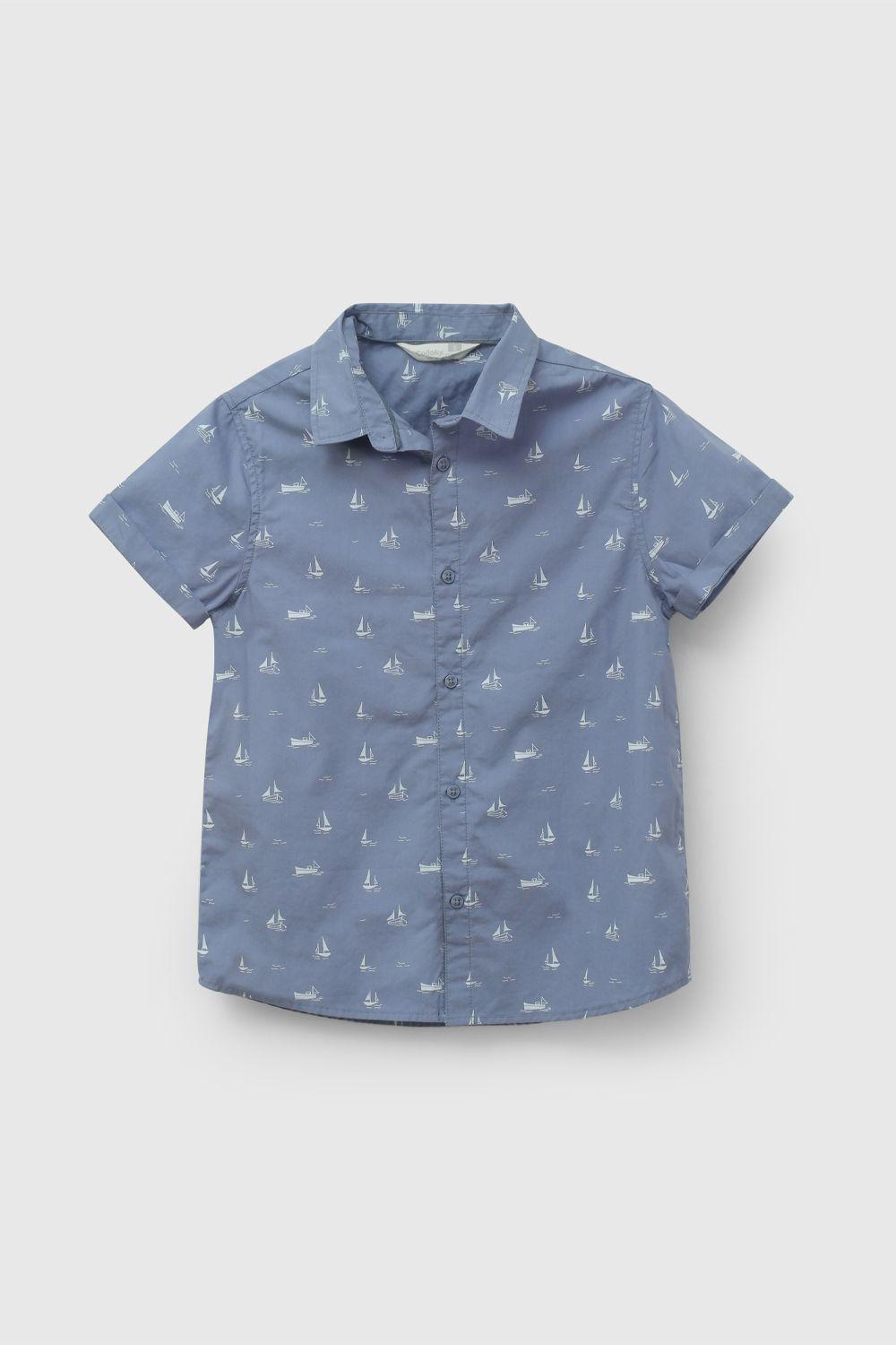 Camisa Celeste Estampada De Niño CAPN0140V26-0