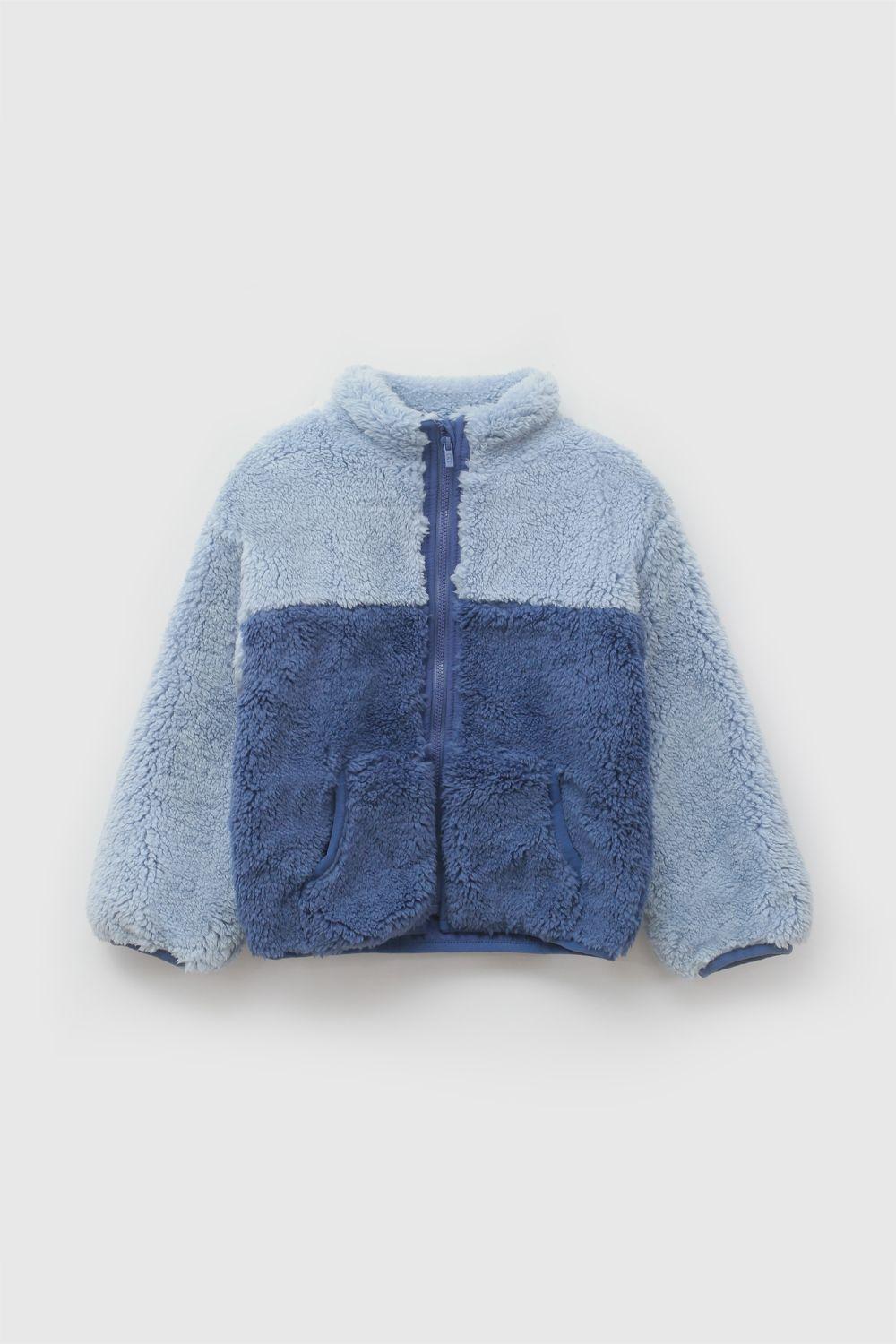 Polar chiporro con cierre niño azul marino 6/9M a 4/5A-0