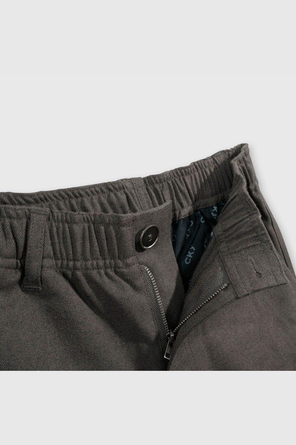 Pantalón Escolar Clásico Gris con Cintura Elasticada-2