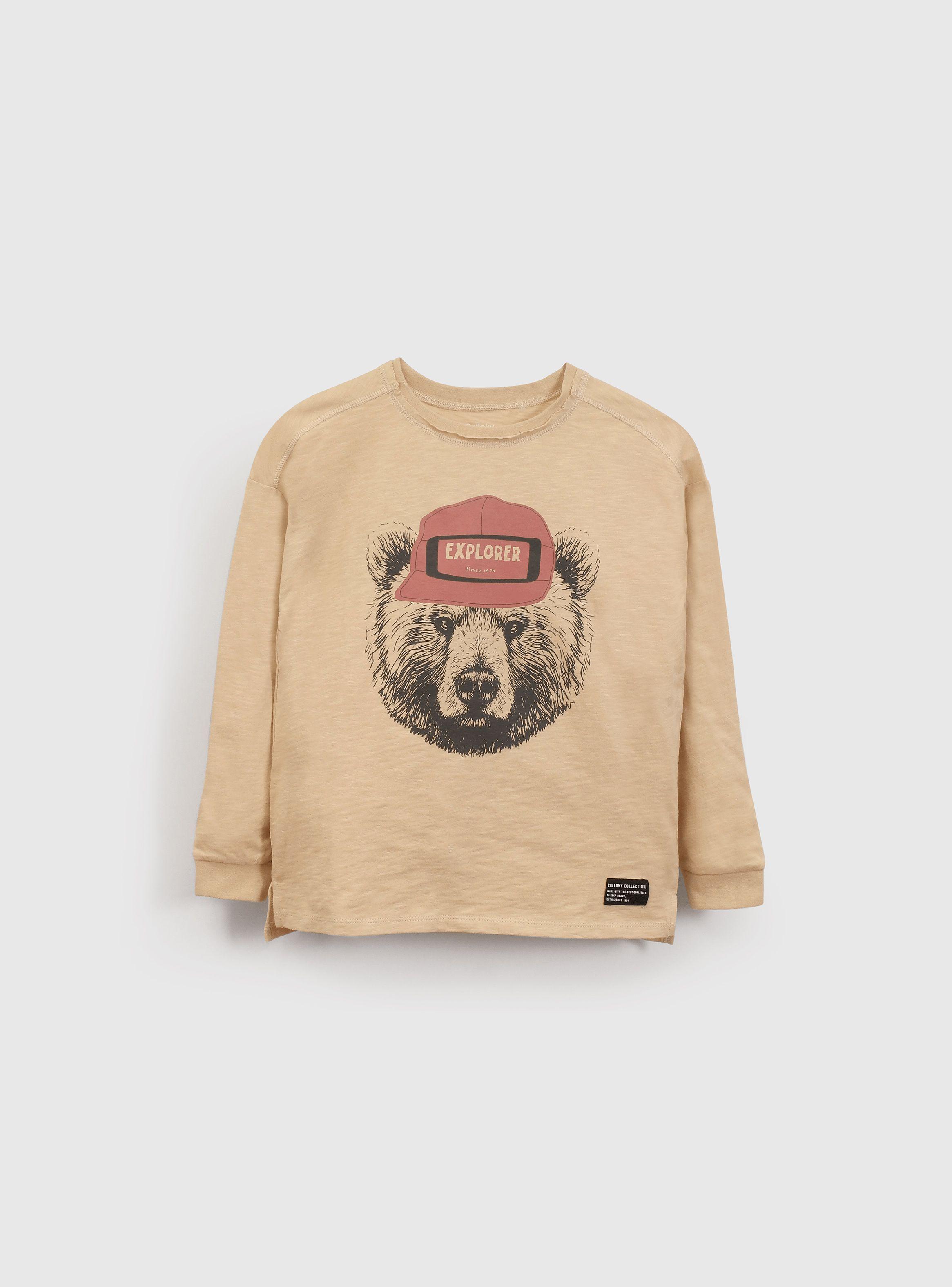 Polera Niño Beige 56383 Colloky-0