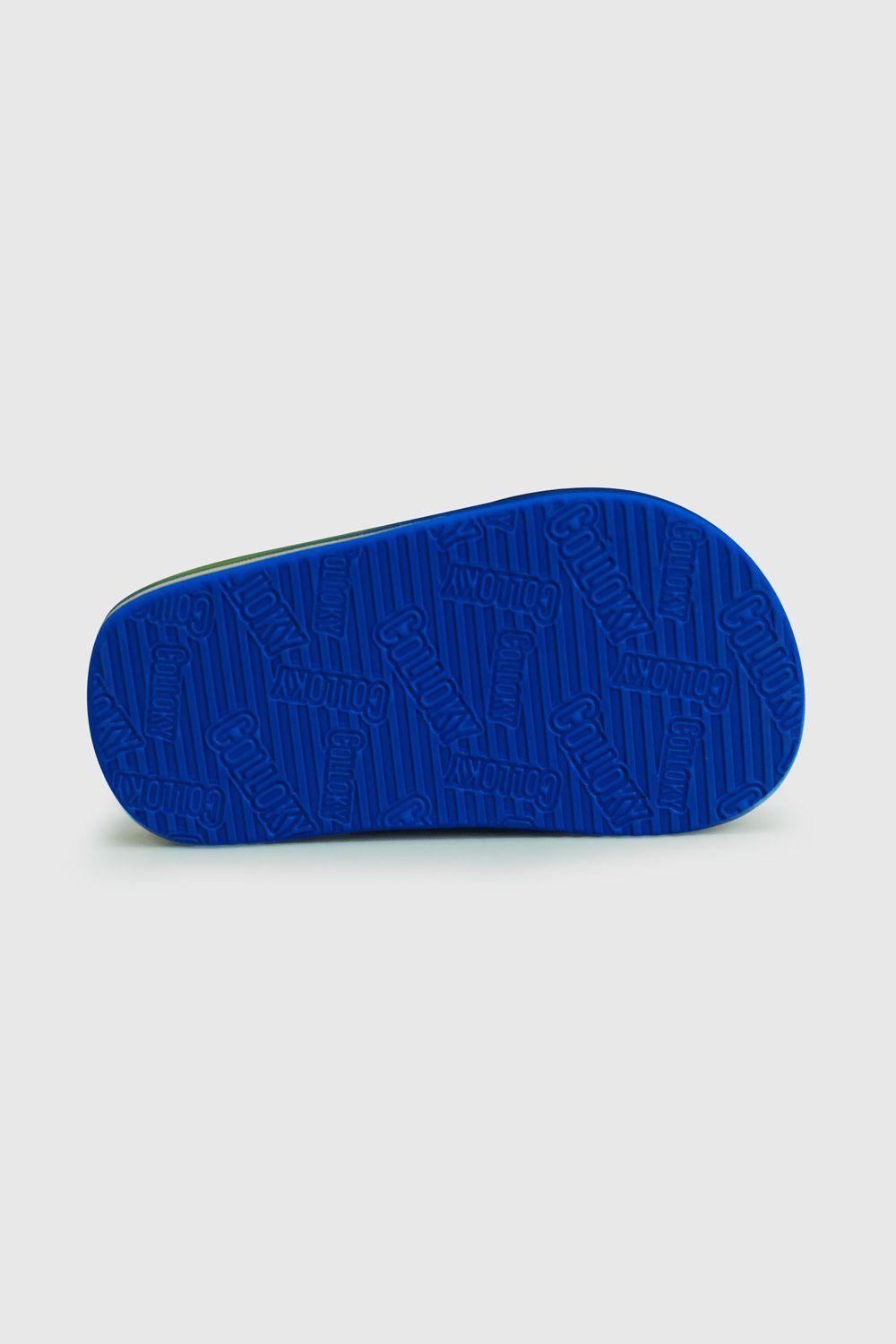 Hawaiana De Niños Playa Estampada Azul / Blue (21 A 27)-2