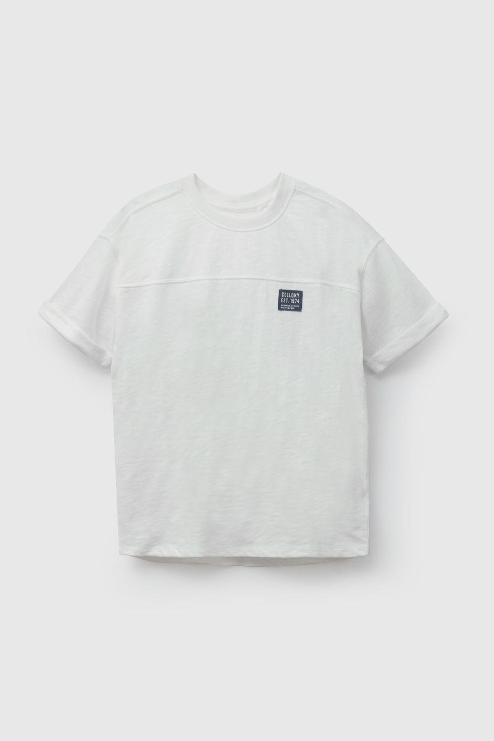 Polera Blanca Estampada De Niño POJE3709V26-0