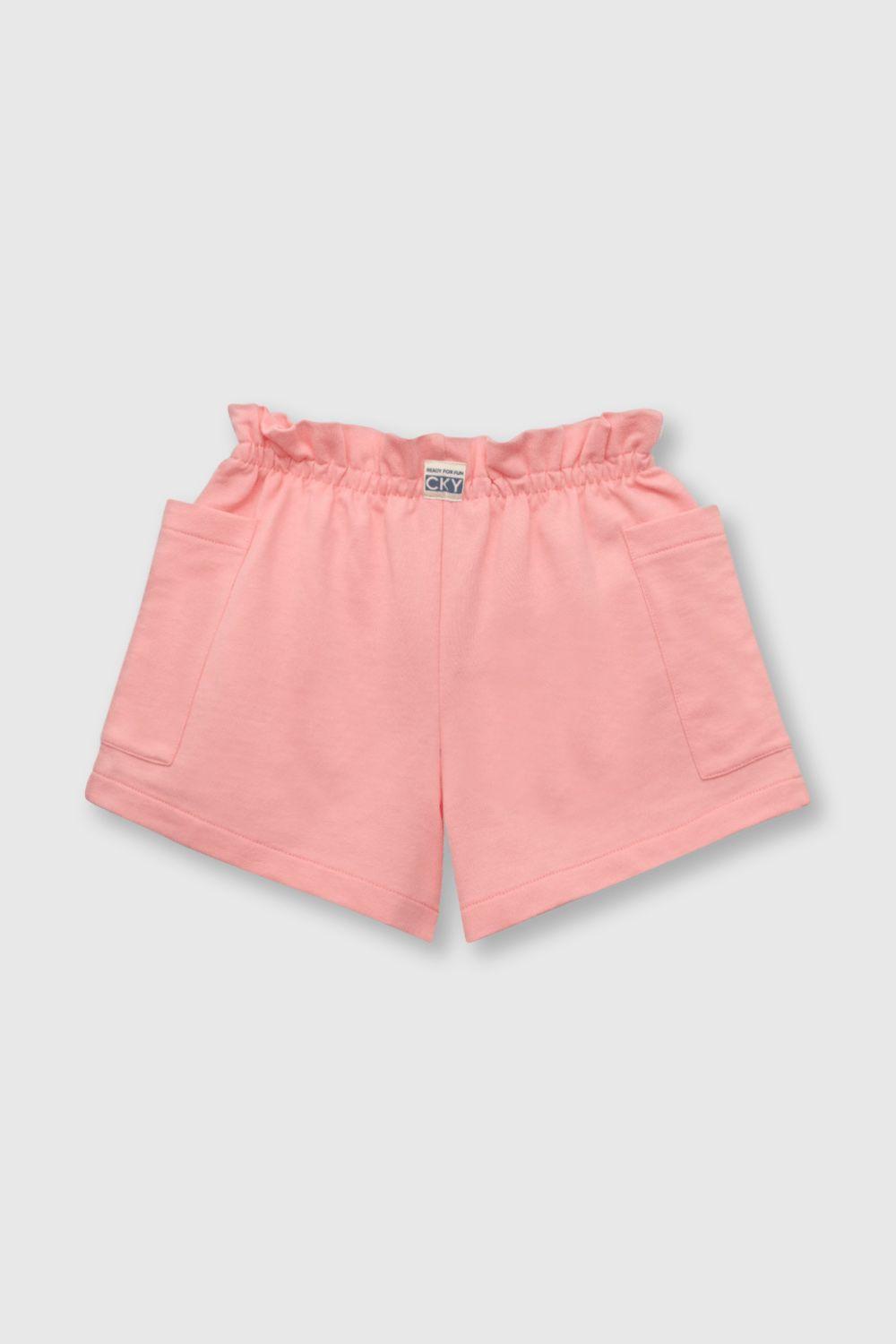 Short de niña ancho dark rose (2 a 12 años)-1