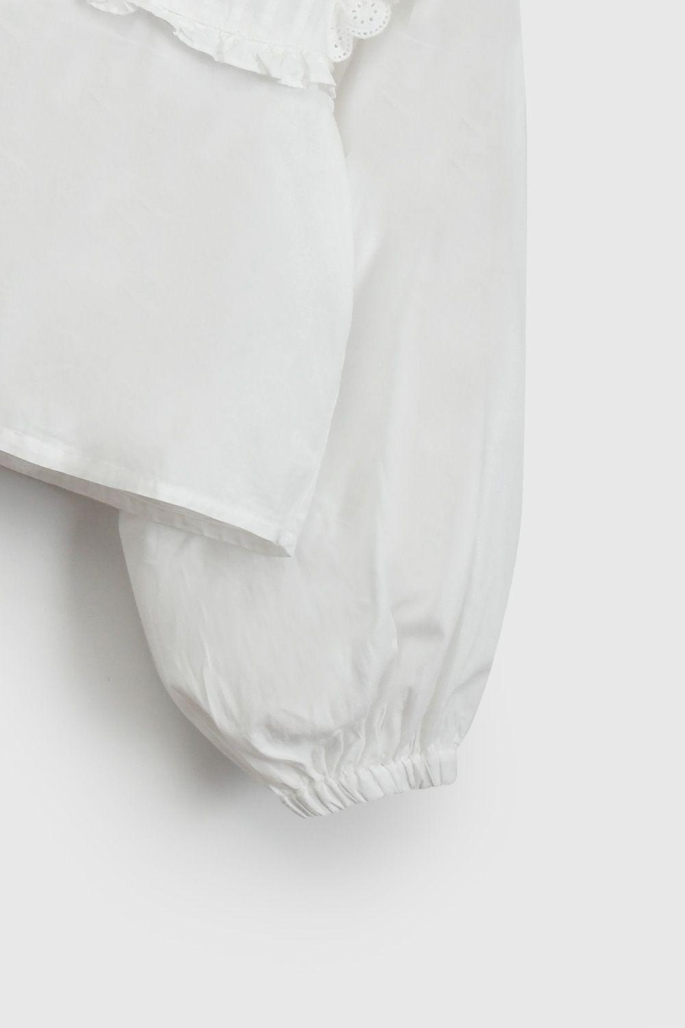 Blusa Blanca Bordada De Niña BLVL0209V26-3