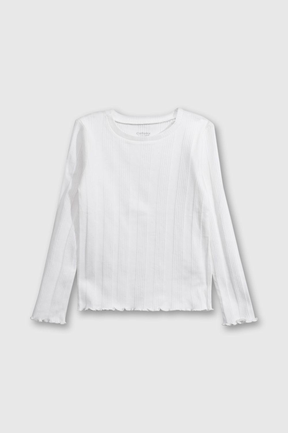 Polera Básica Blanca-0