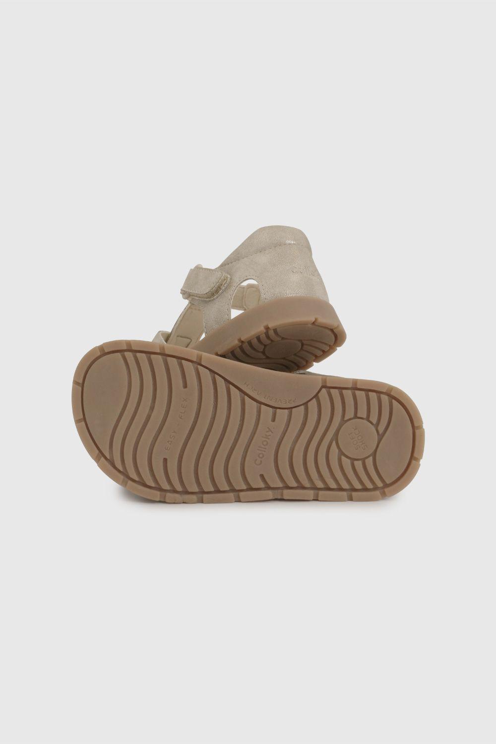 Sandalia Cangrejera Dorada 43040224V26-2