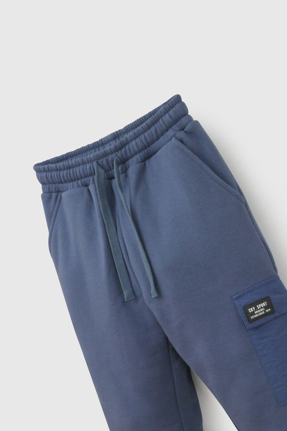 Pantalón Buzo Azul Niño 7568 Colloky-2