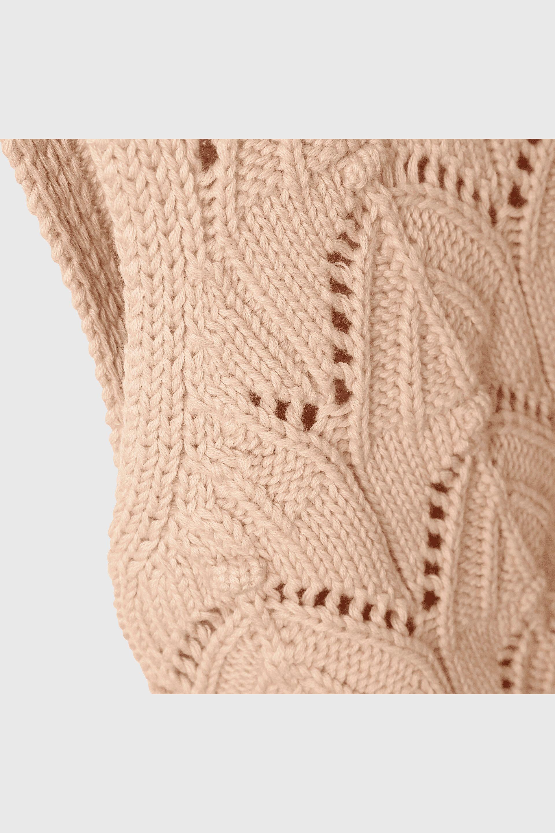 Chaleco sin mangas color crema para niña, estilo y comodidad-3