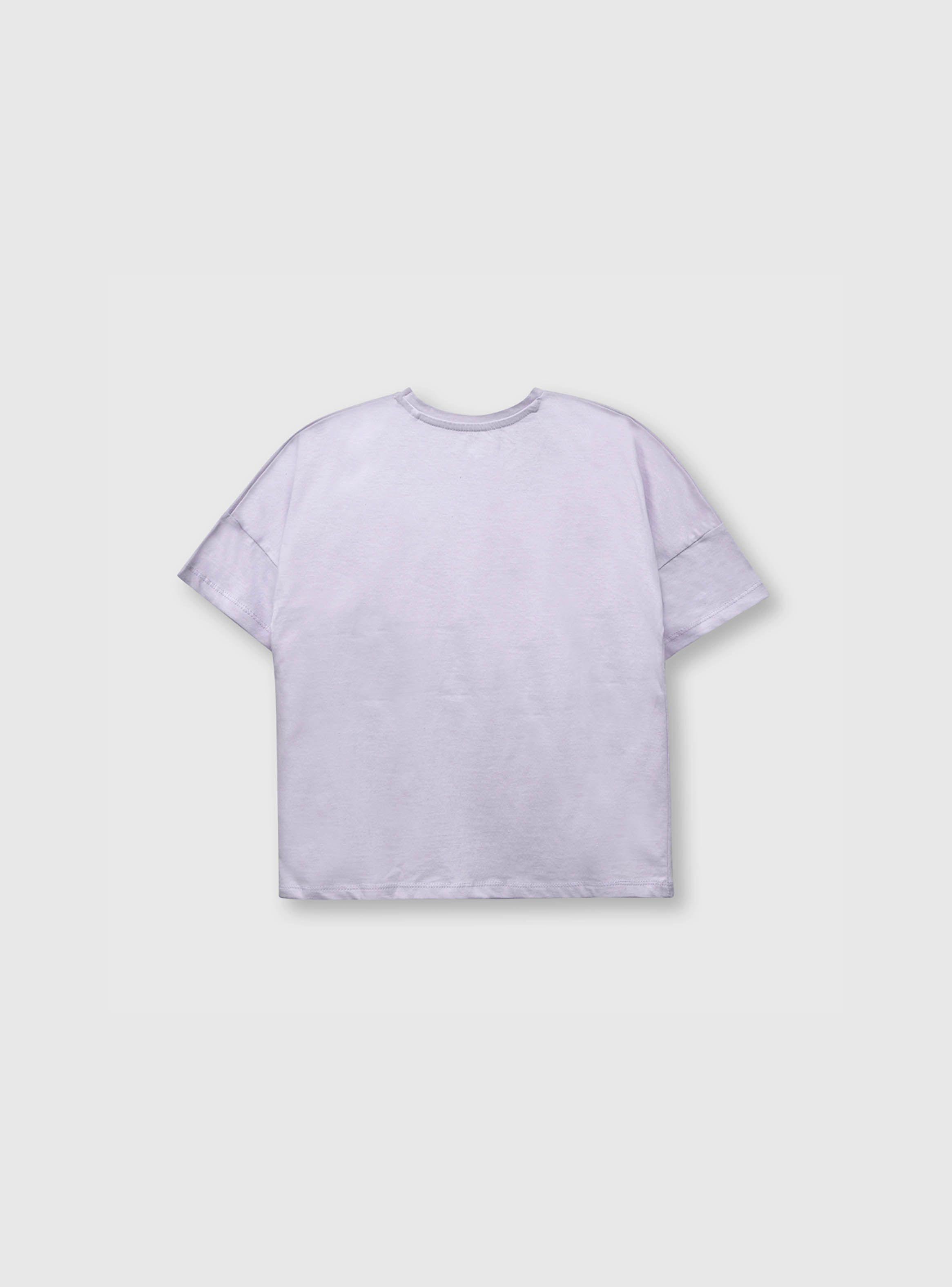 Polera De Niña Playera Lila (2 A 12 Años) Colloky-1
