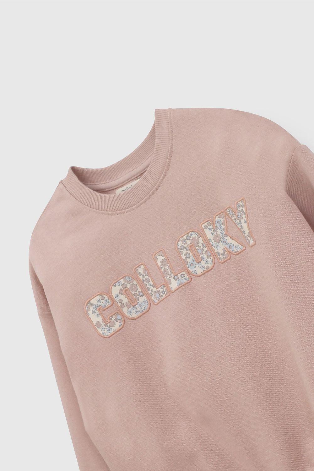 Polerón Rosa Niña 7406 Colloky-2