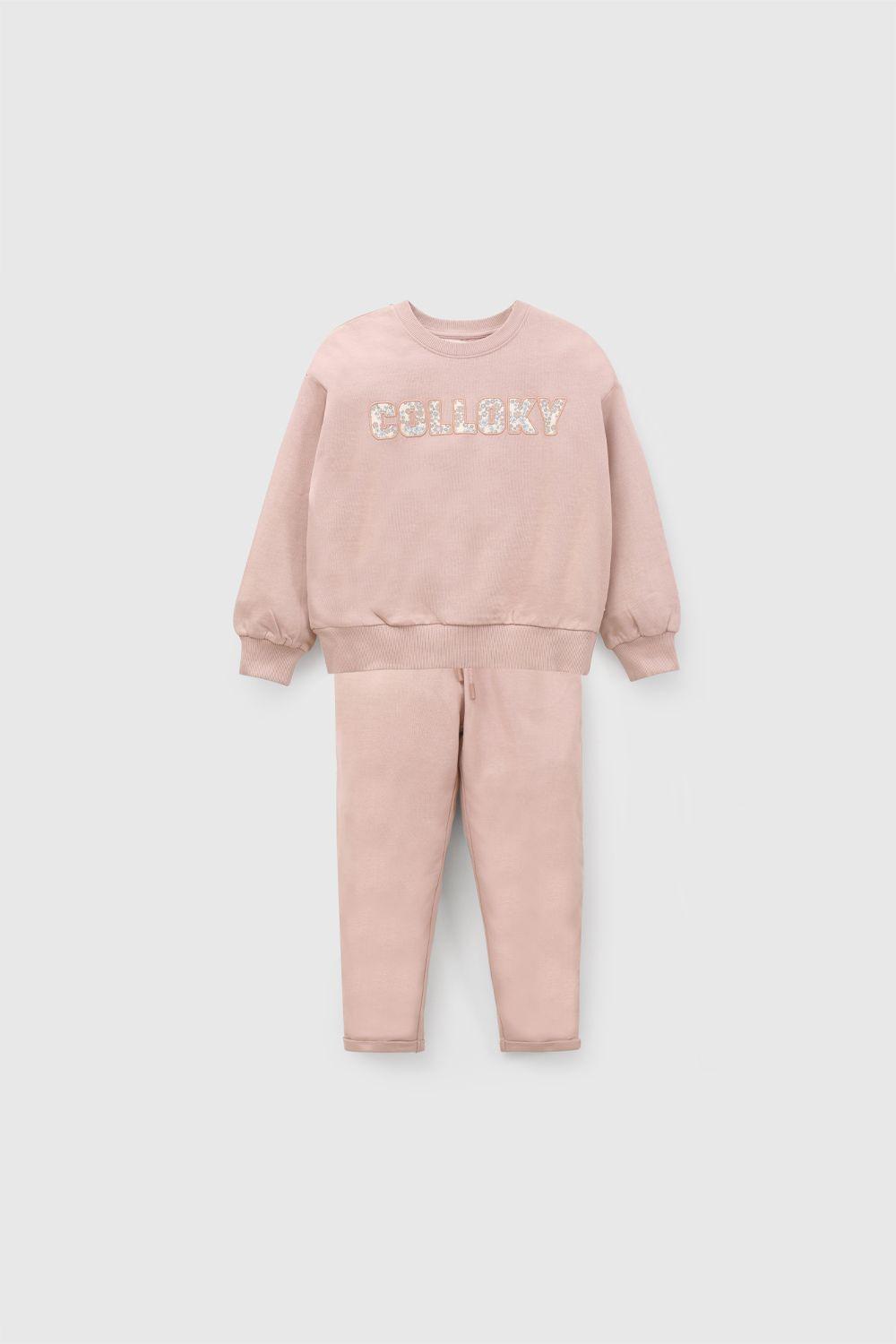 Polerón Rosa Niña 7406 Colloky-3