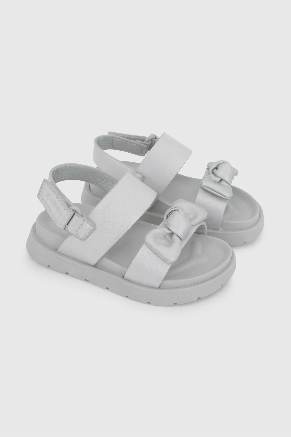 Sandalia de Vestir Metalizada Plateada 43100208V26-0