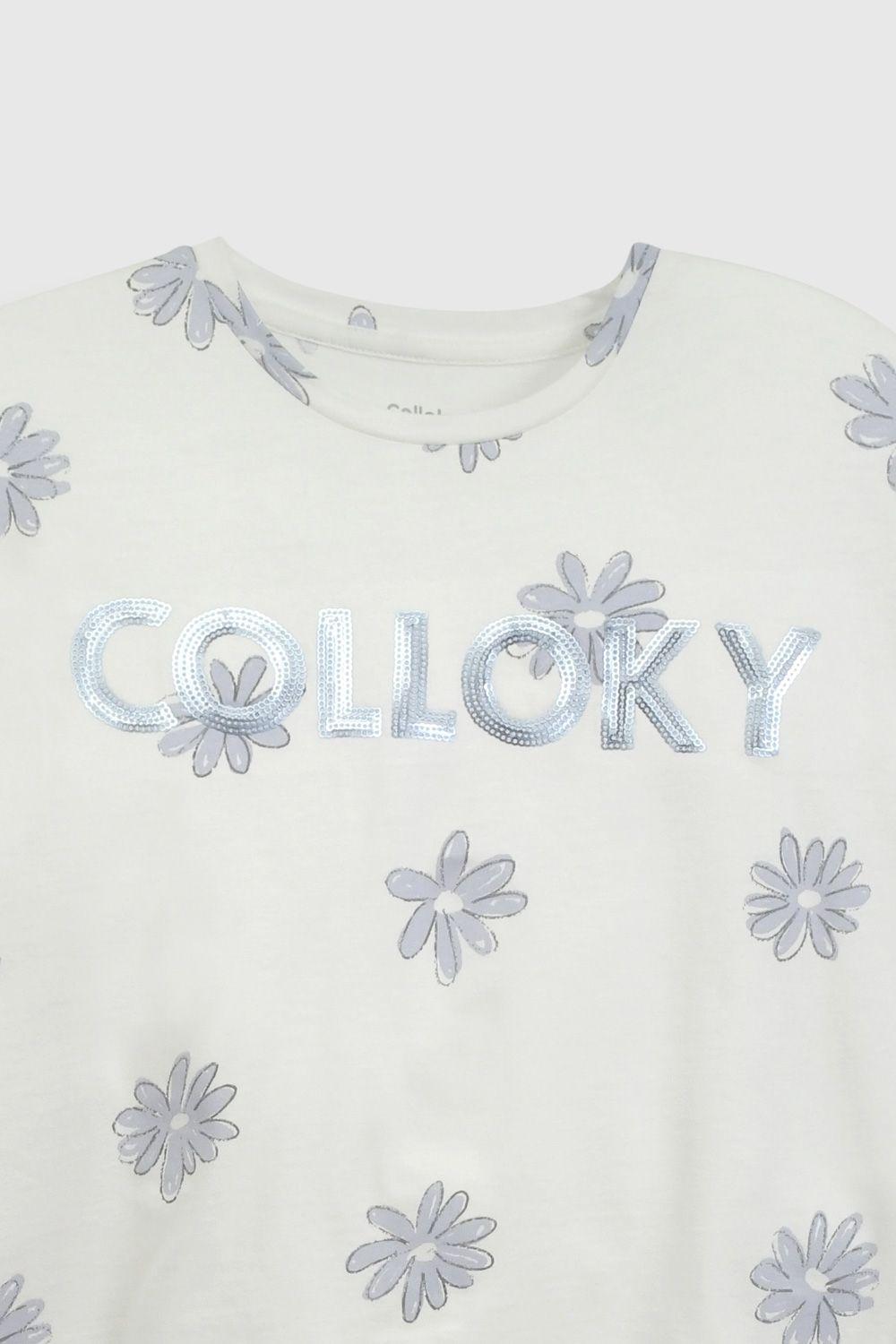 Polera Niña Blanco 57303 Colloky-3