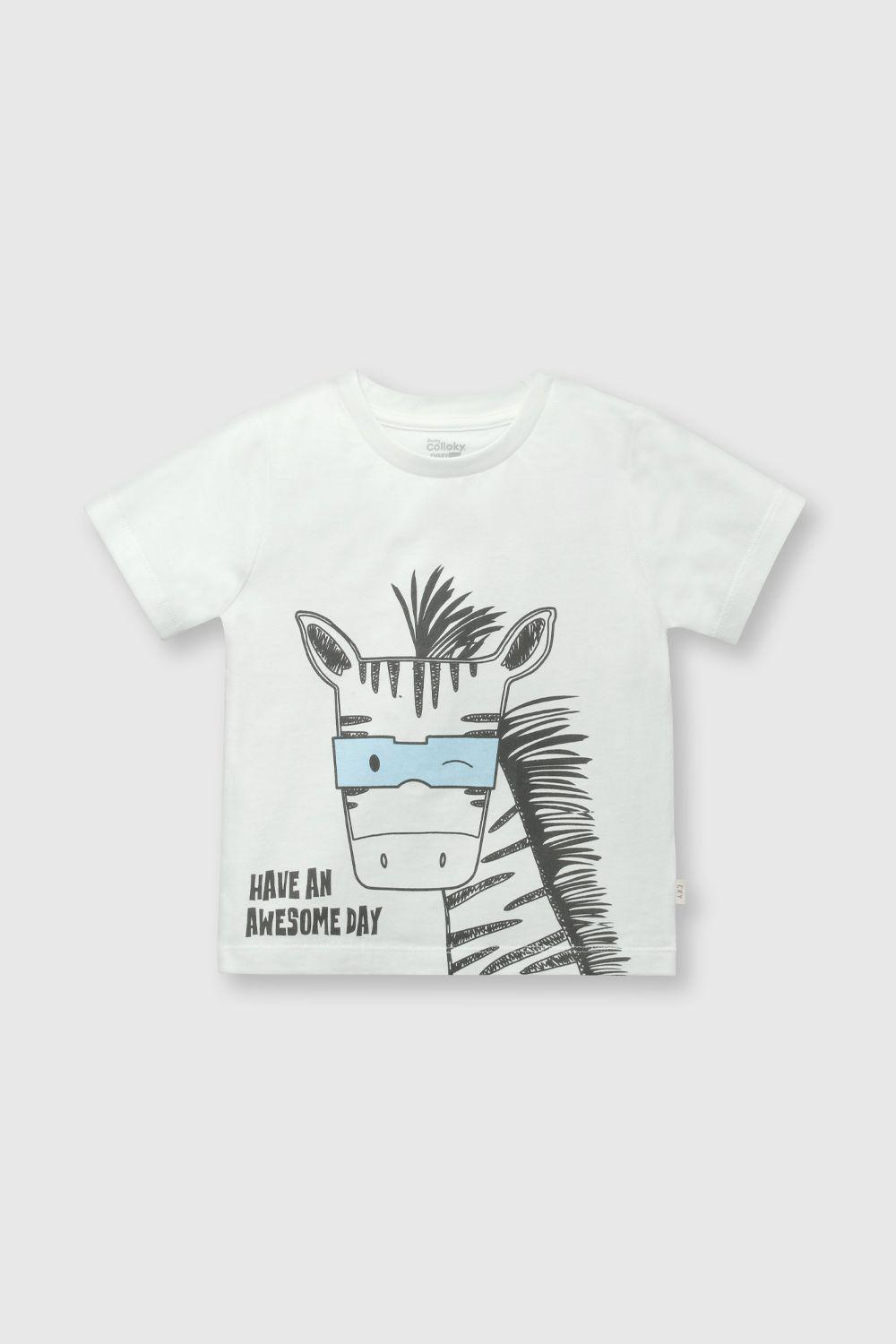 Polera Blanca Cebra-0