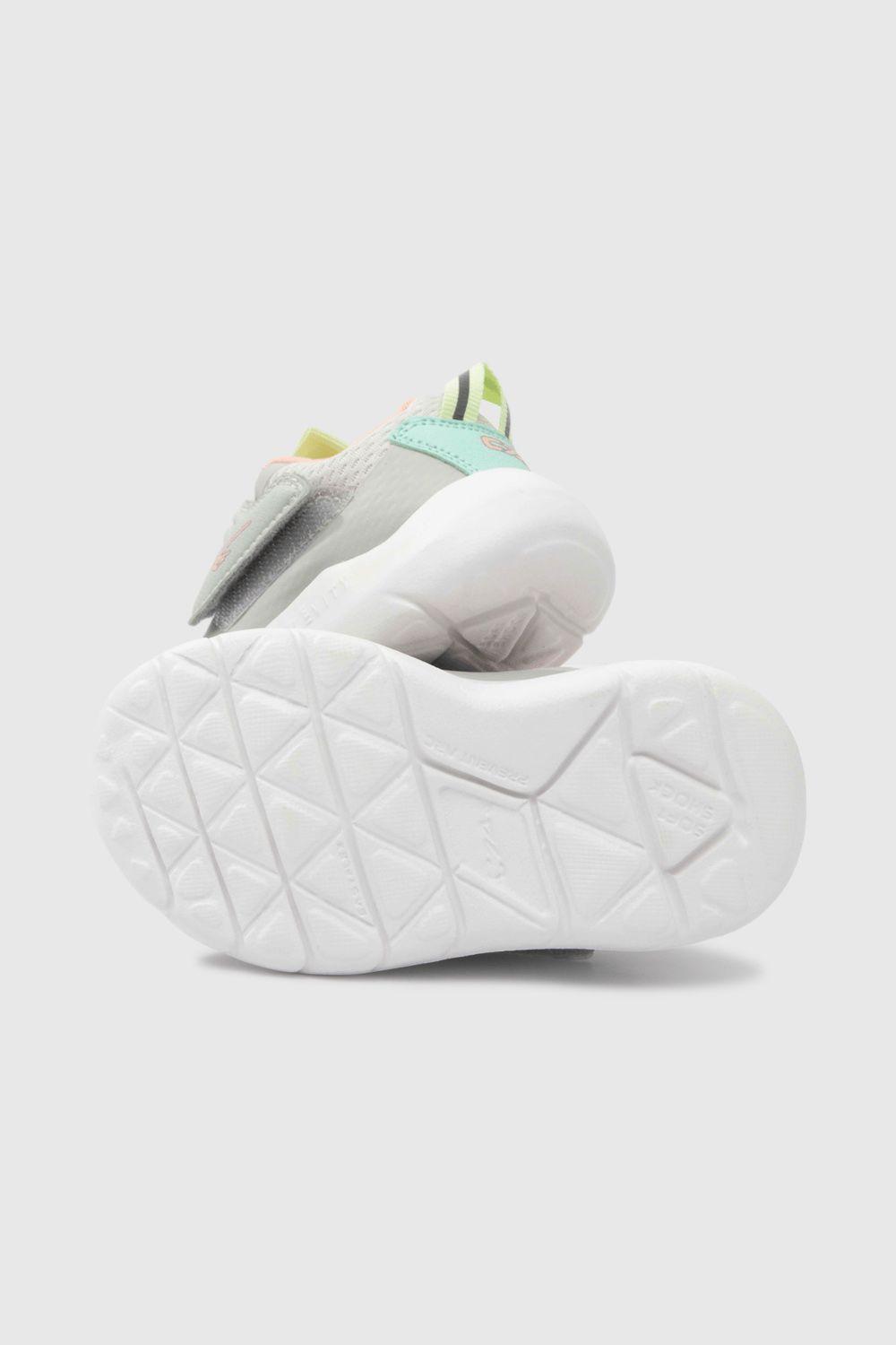 Zapatilla deportiva Gris de Niña (21 a 27)-2