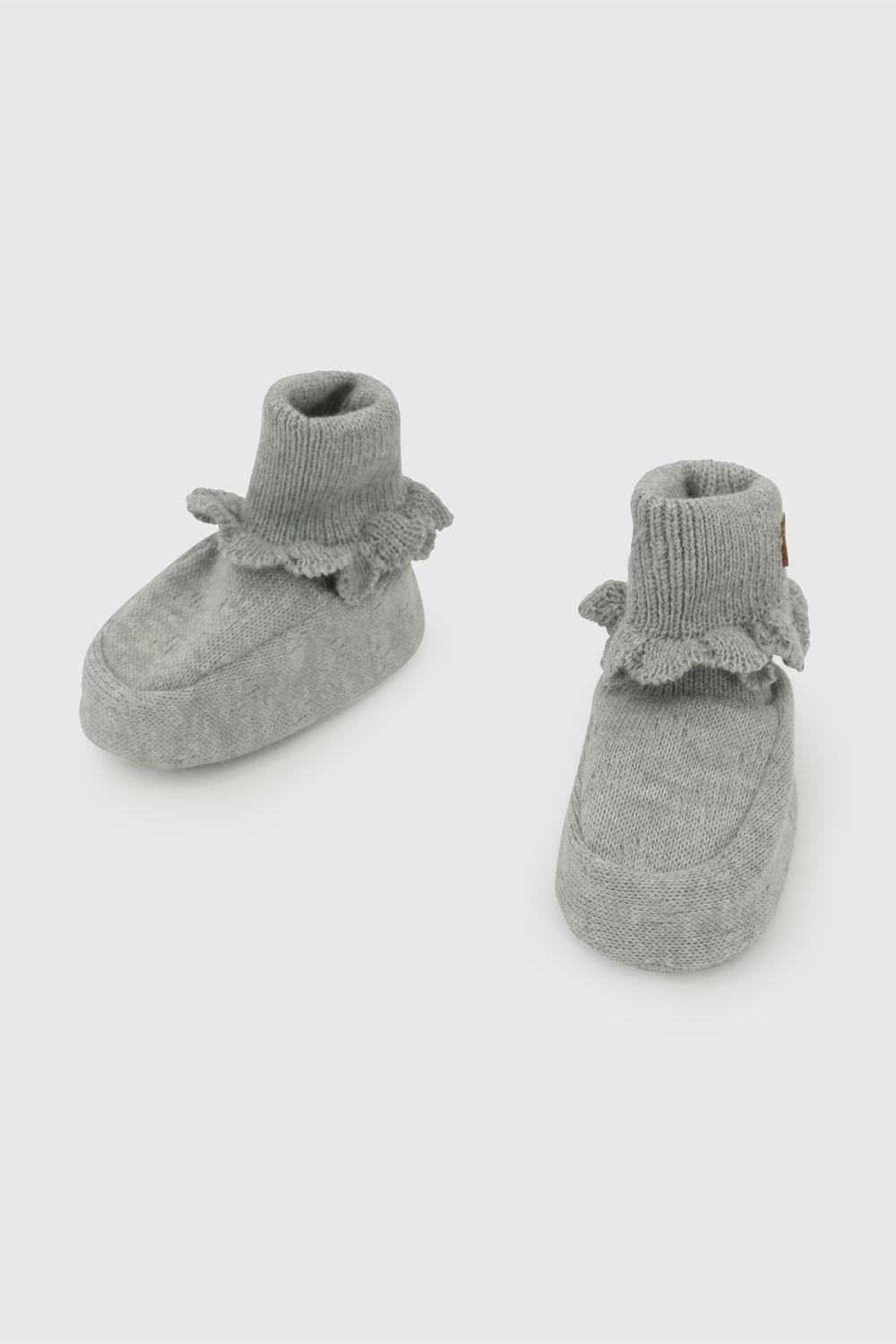 Zapato Tejido Unisex Gris 7368 Colloky-3