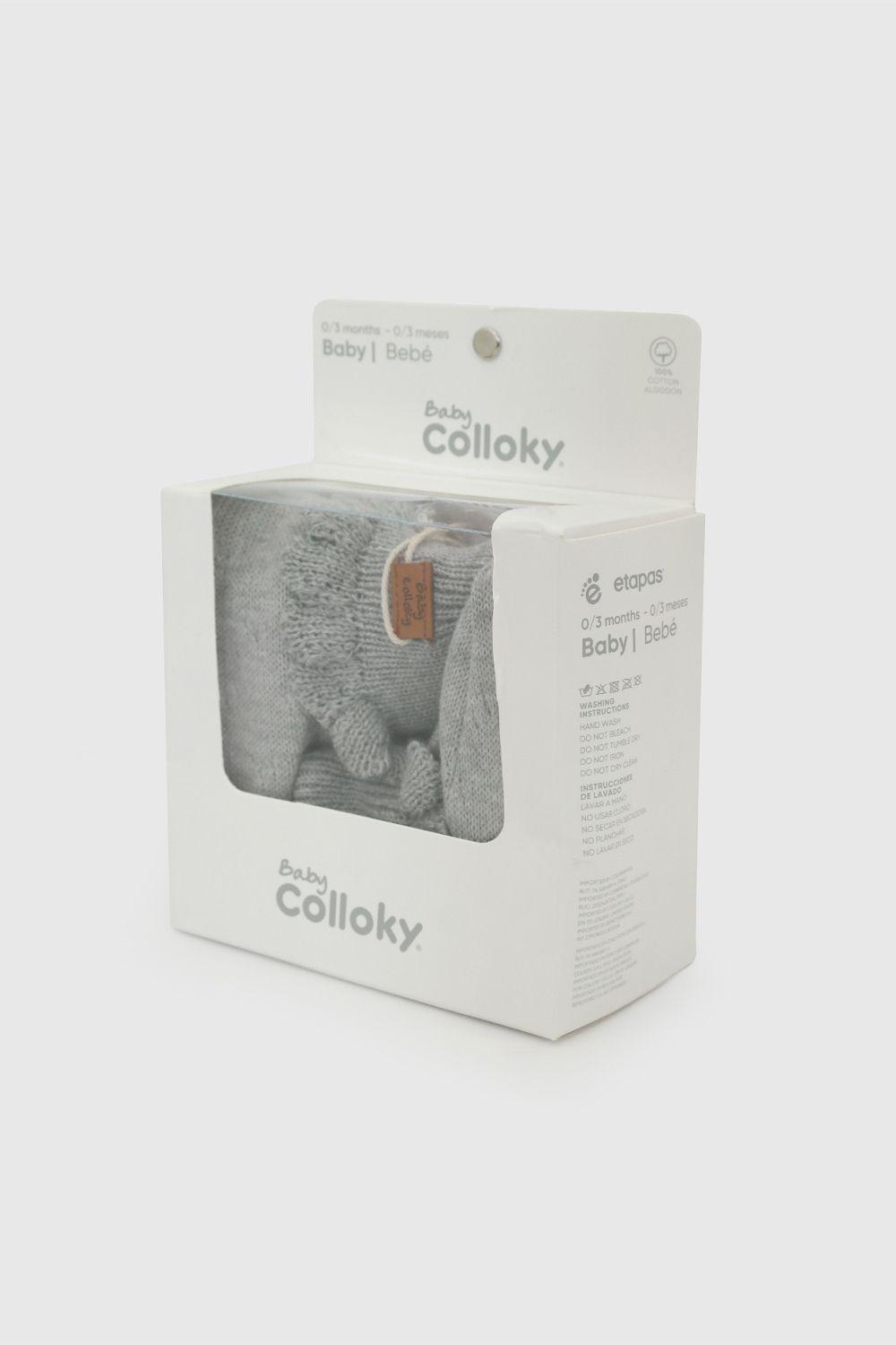 Zapato Tejido Unisex Gris 7368 Colloky-4