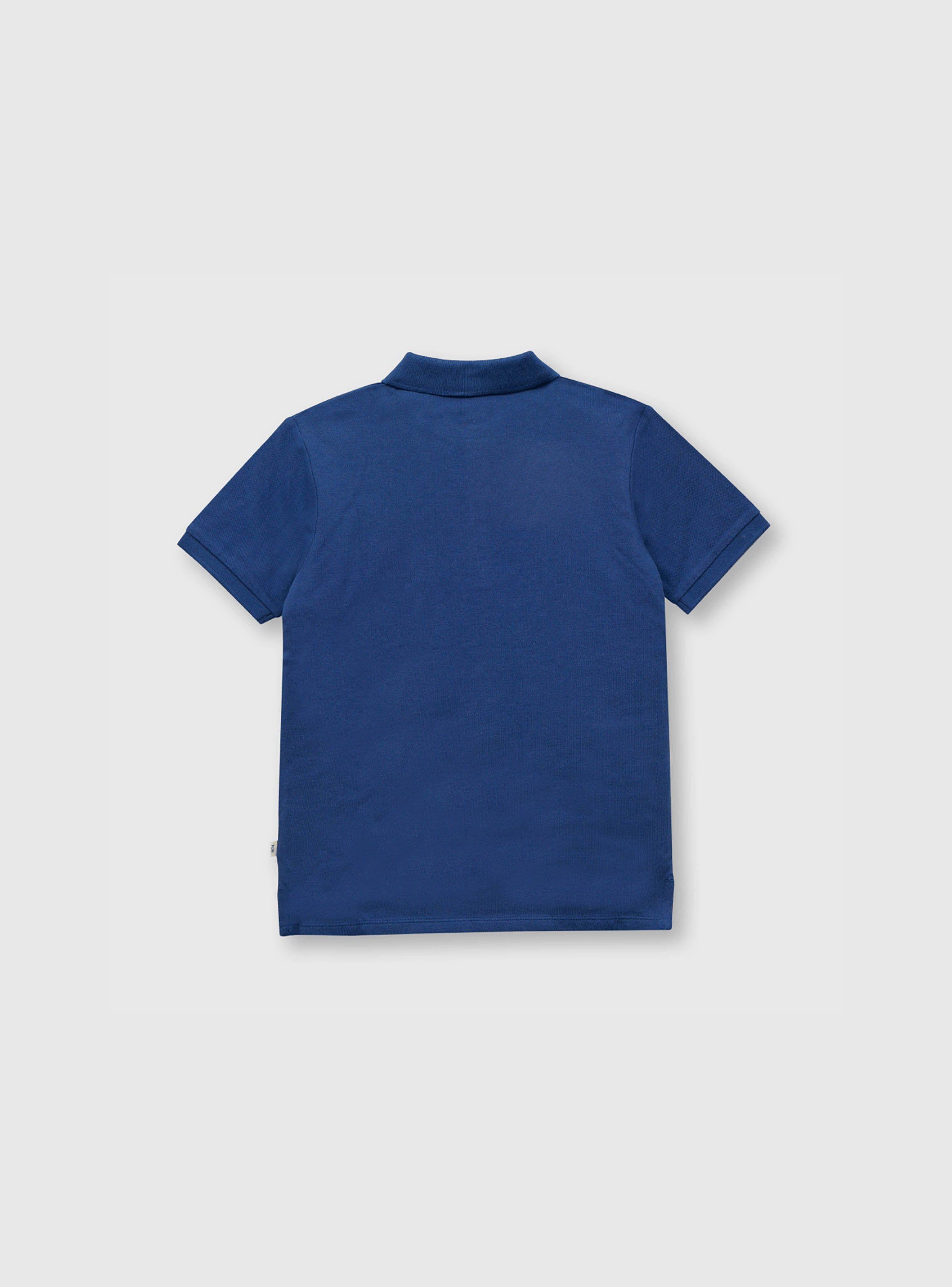Polera De Niño Pique Azul (2 A 12 Años) Colloky-1