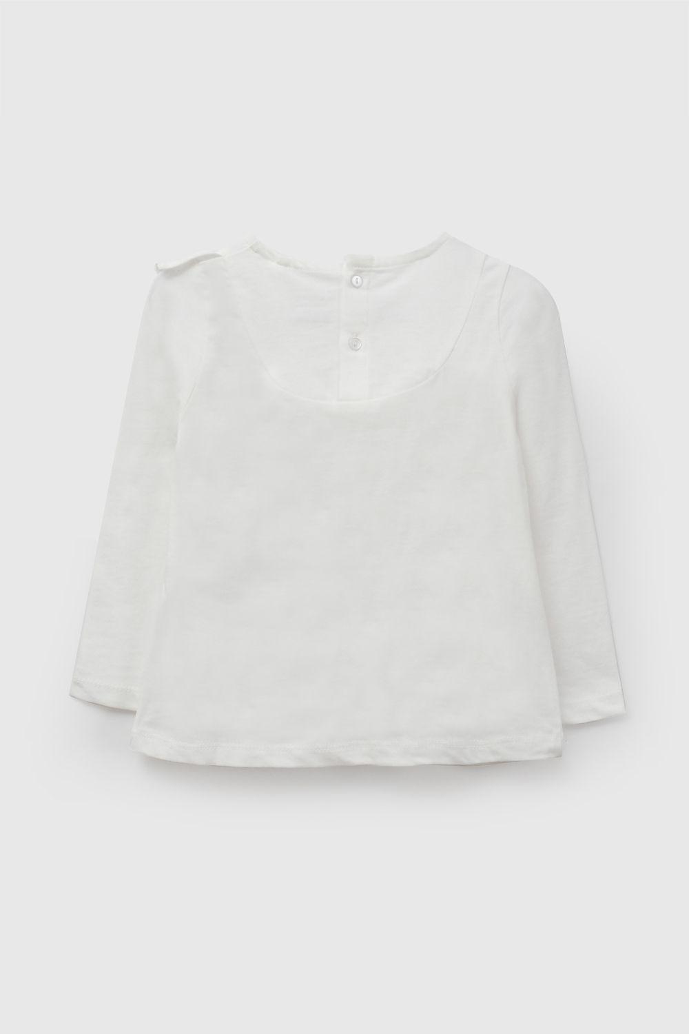Polera vuelos niña blanco 6-9M a 4-5A-1