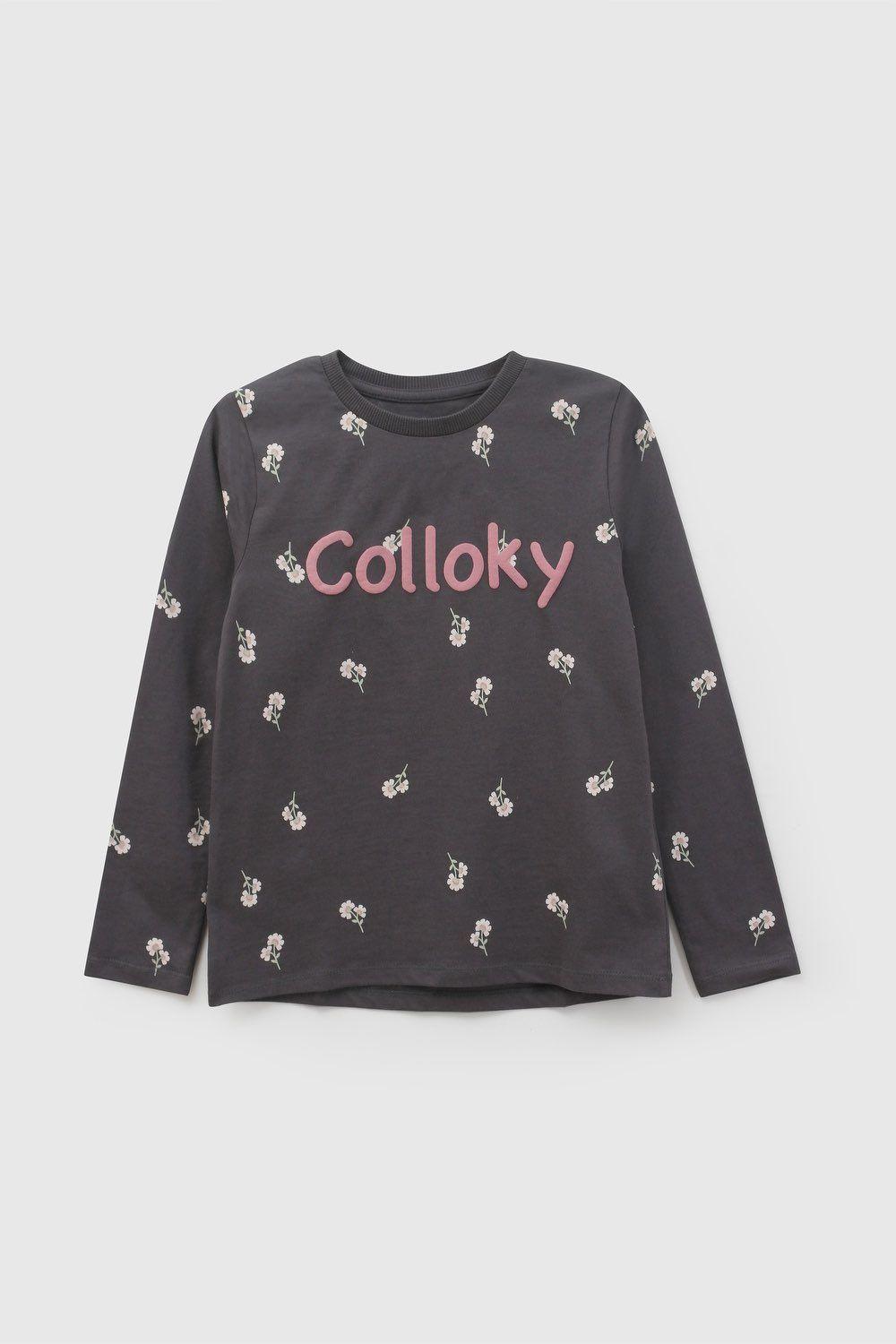 Polera Niña Gris 7764 Colloky-2