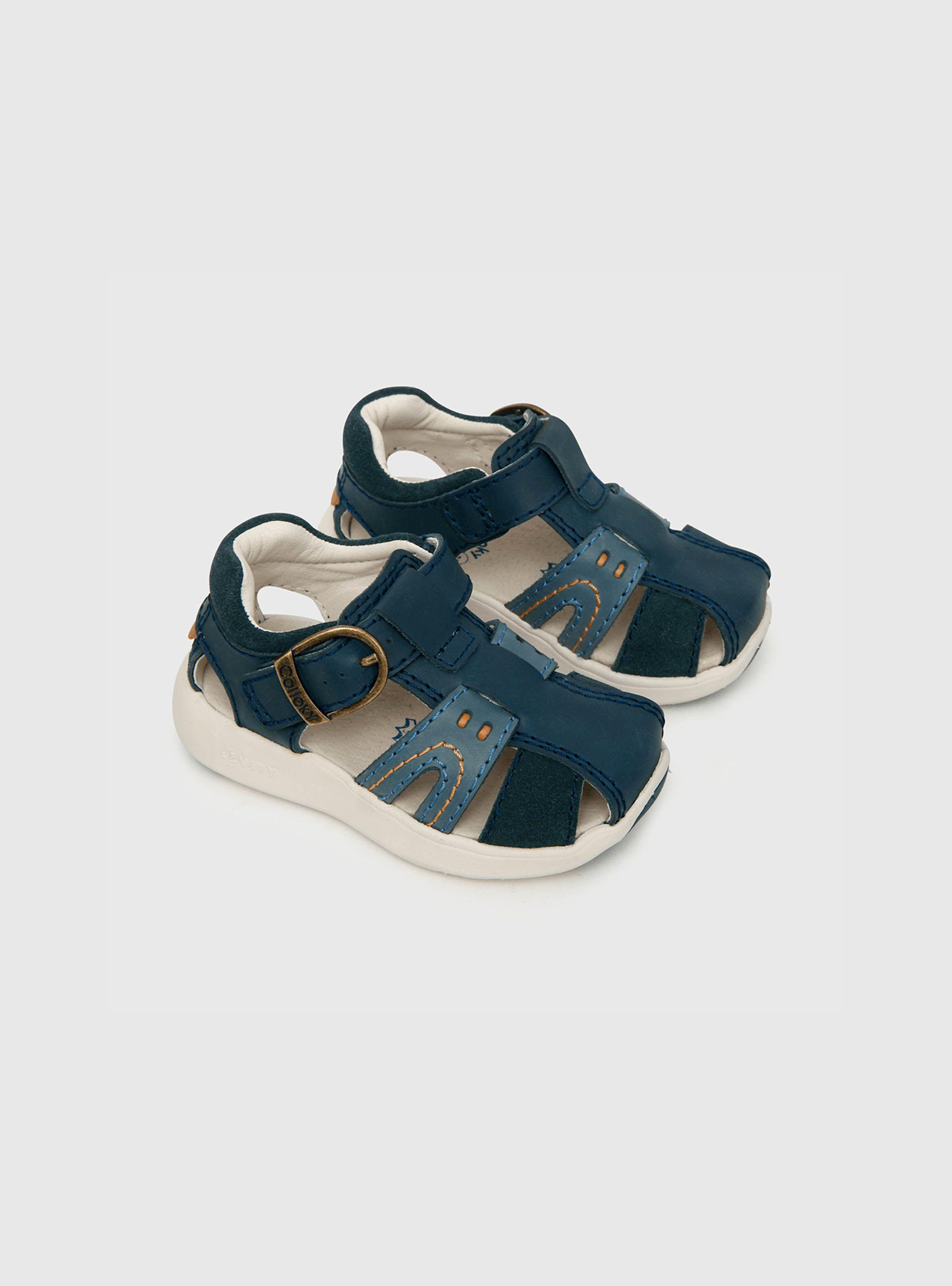 Sandalia De Niño Franciscana Azul (21 A 27) Colloky-0