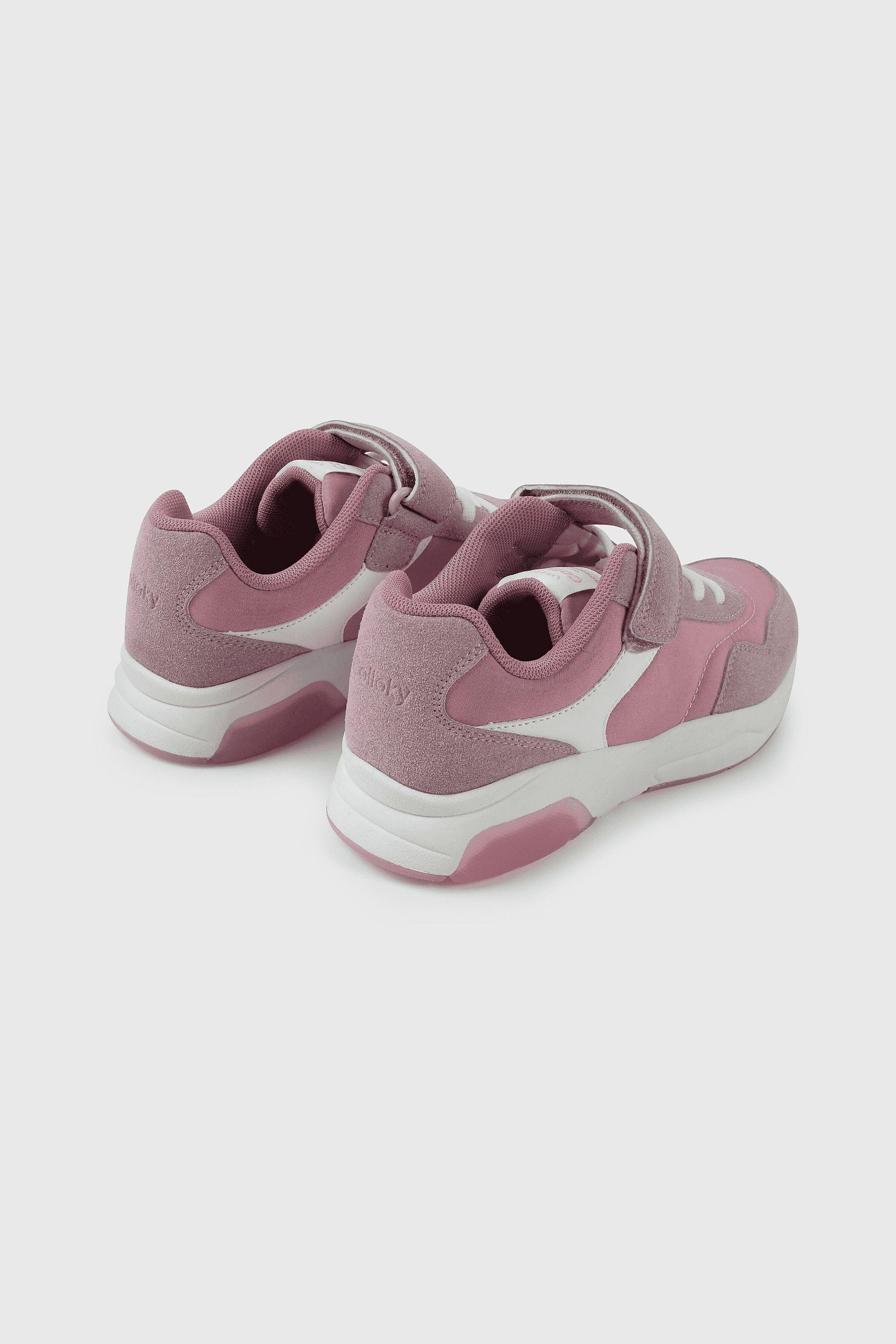 Zapatilla Morada con Luces de Niña-4