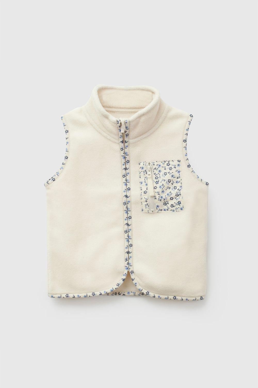 Polar Sin Mangas Crema Niña 6-9M a 4-5A Colloky-0