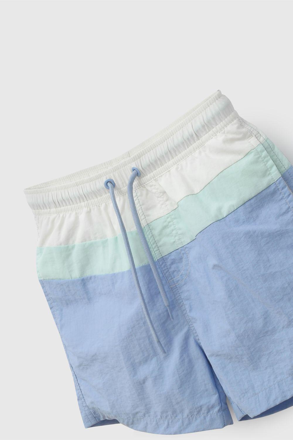 Traje De Baño UV Celeste Rayado De Niño TBNY0959V26-2